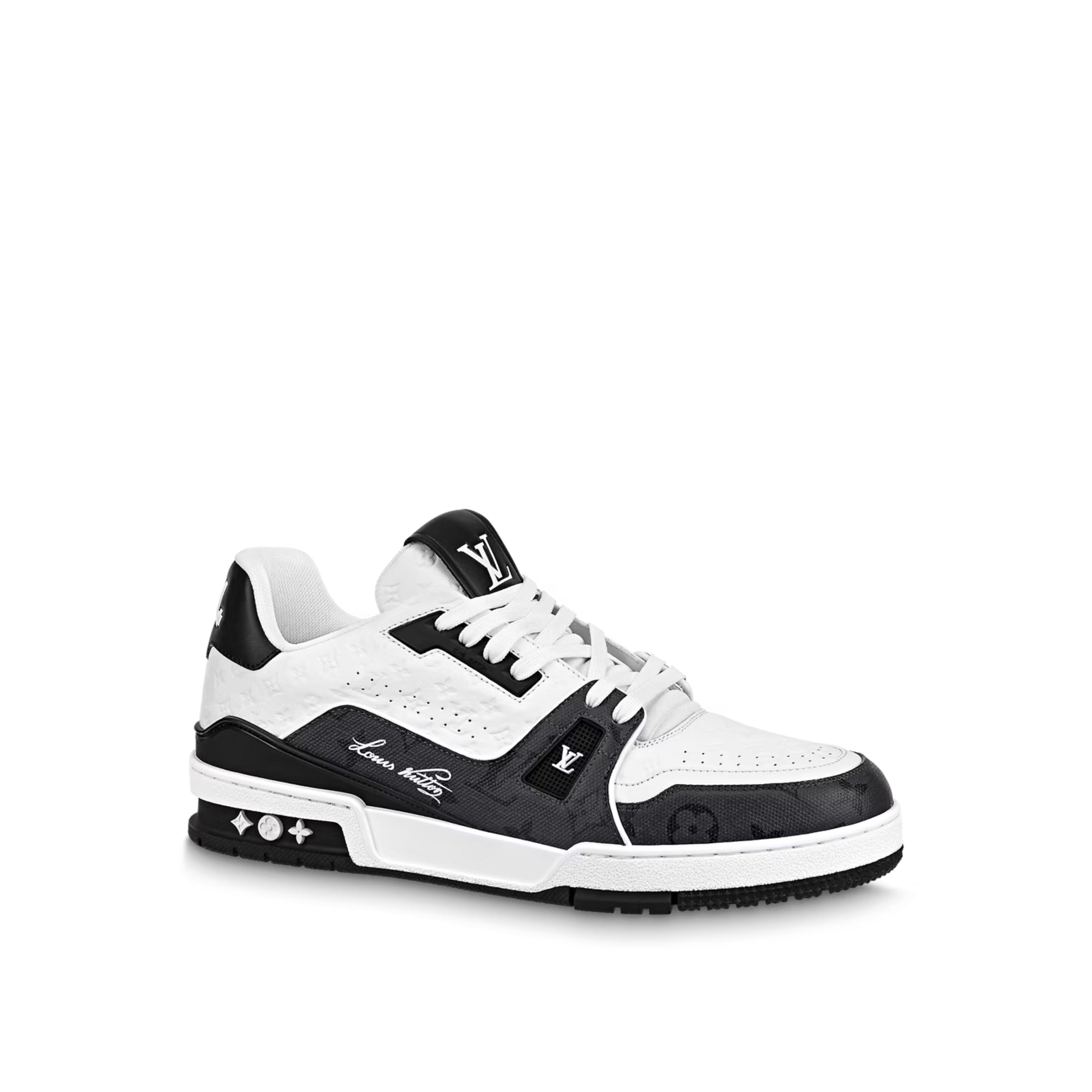 noir LV Trainer Sneaker DENIM NOIR