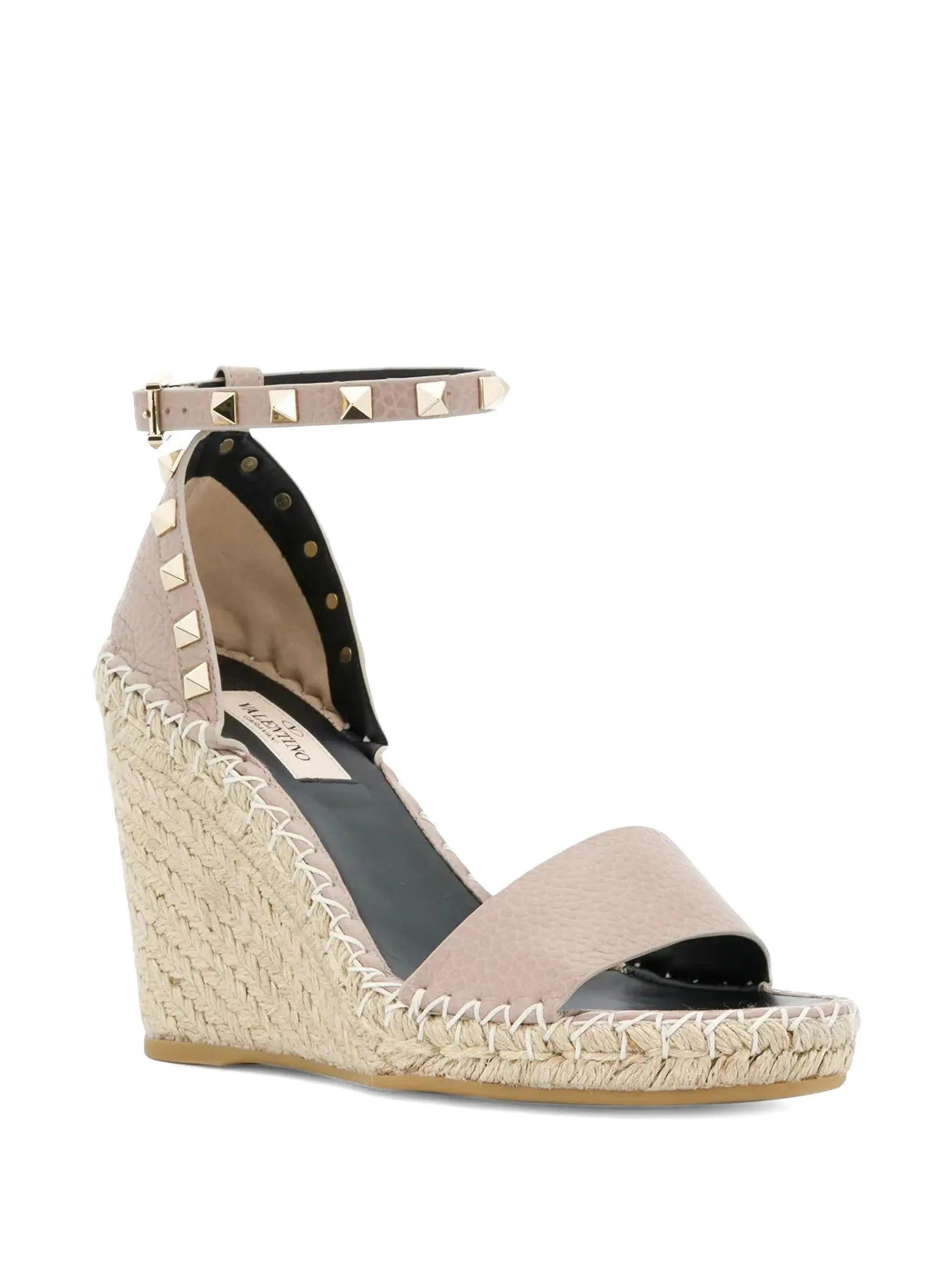 Valentino Garavani Double Rockstud wedge espadrilles