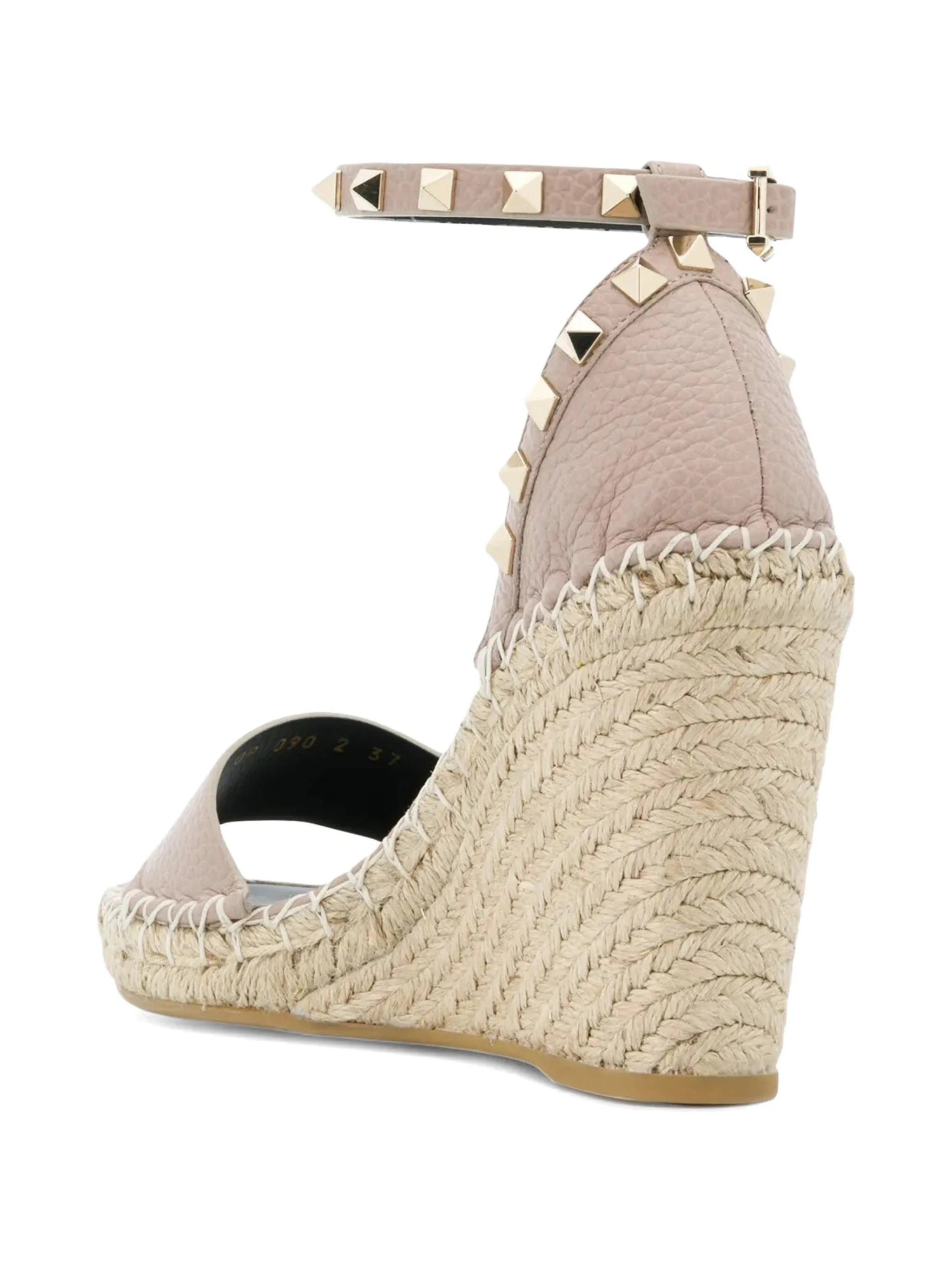 Valentino Garavani Double Rockstud wedge espadrilles