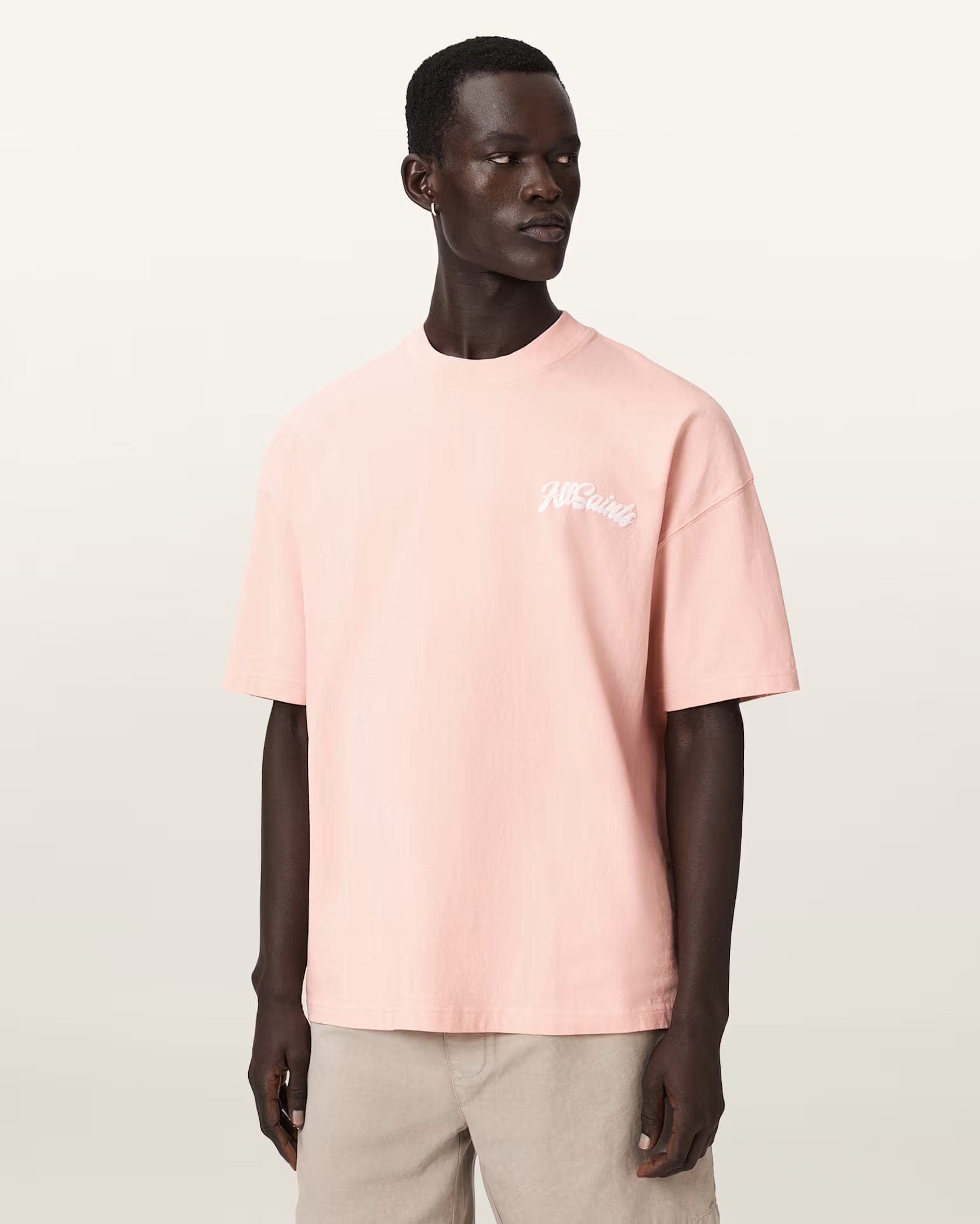 All Saints Odyssey Oversized Short Sleeve Crew T - Shirt