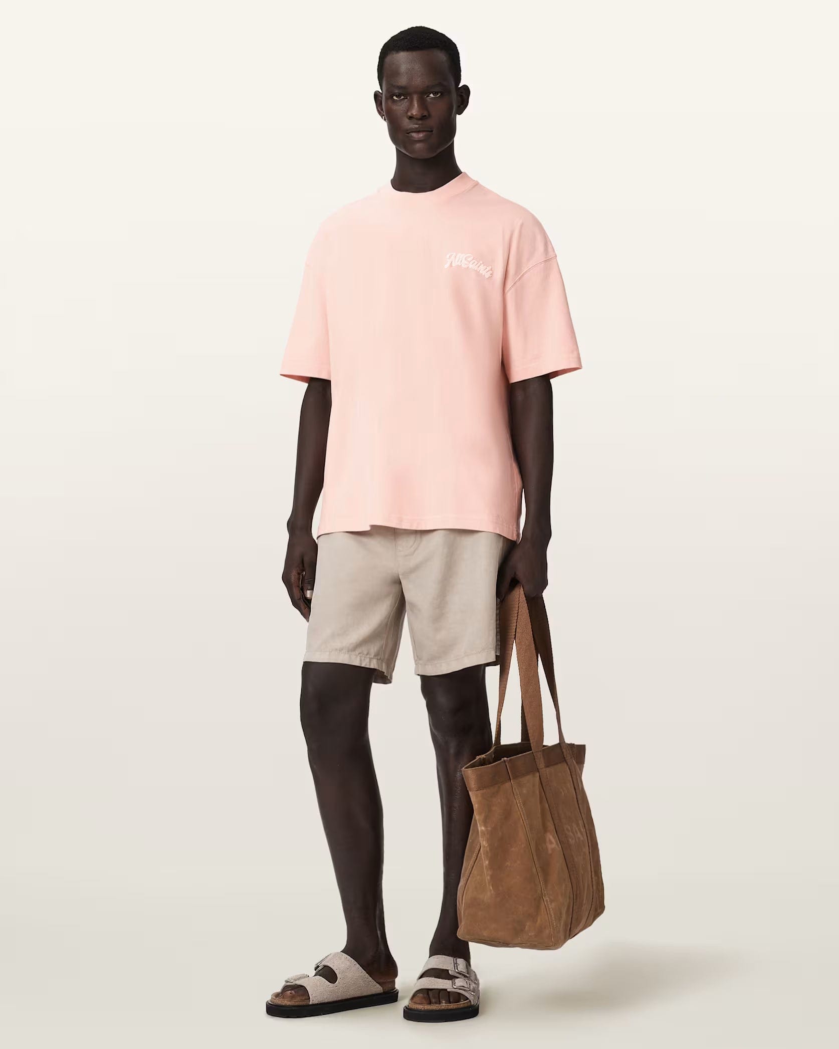 All Saints Odyssey Oversized Short Sleeve Crew T - Shirt