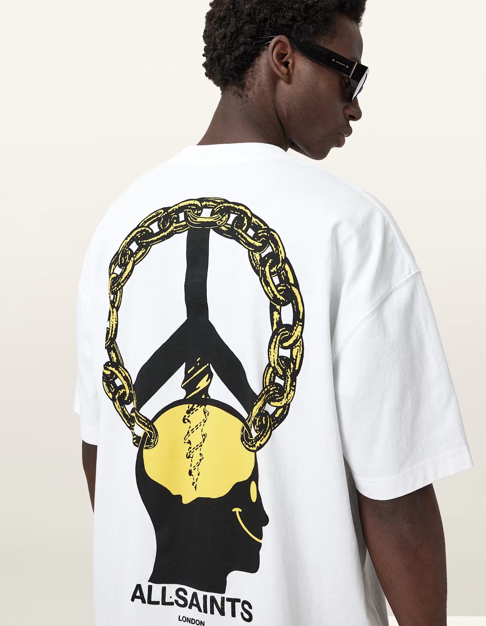 All Saints Screwed Short Sleeve Crew T - Shirt