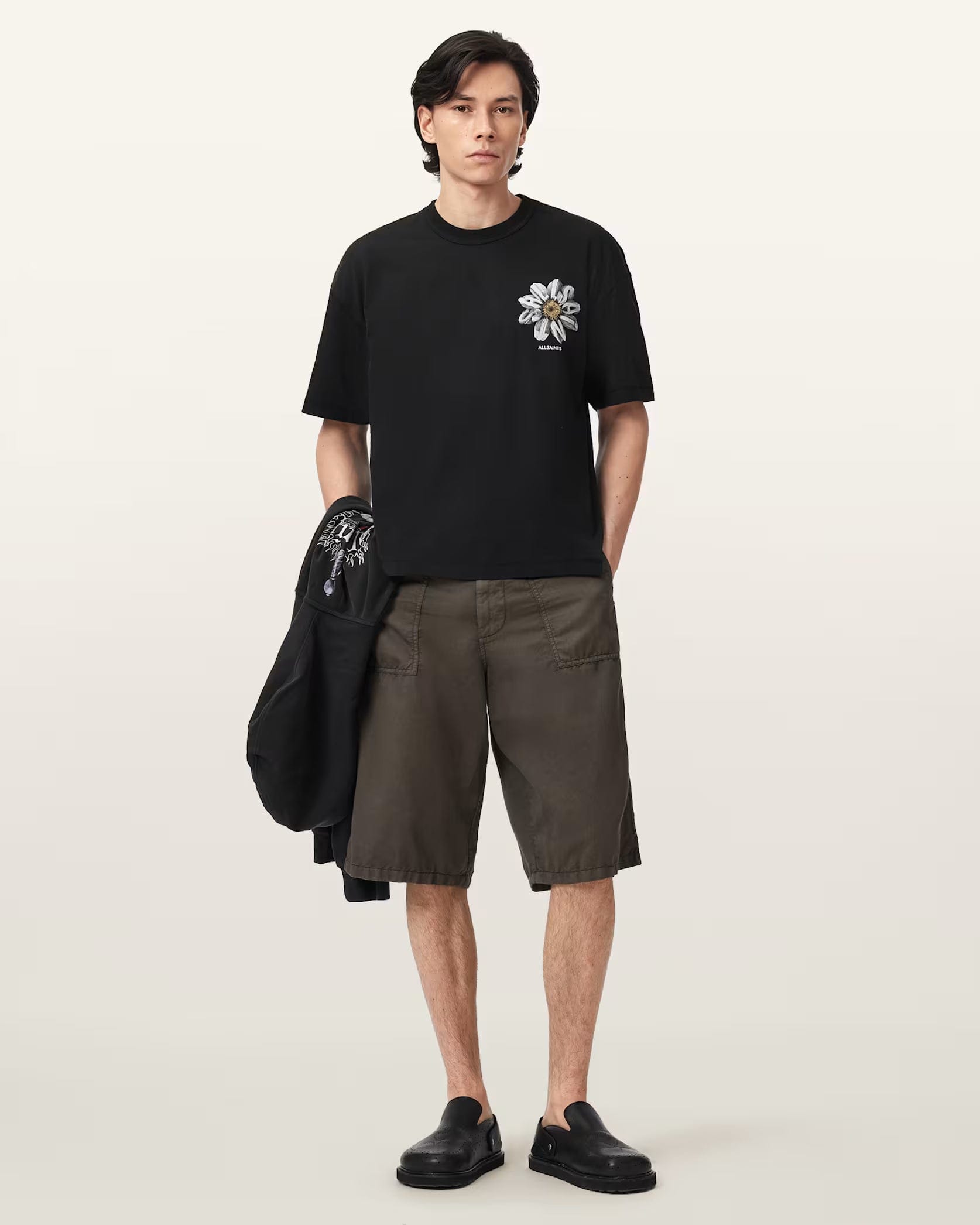 All Saints Petals Boxy Short Sleeve Graphic T - Shirt