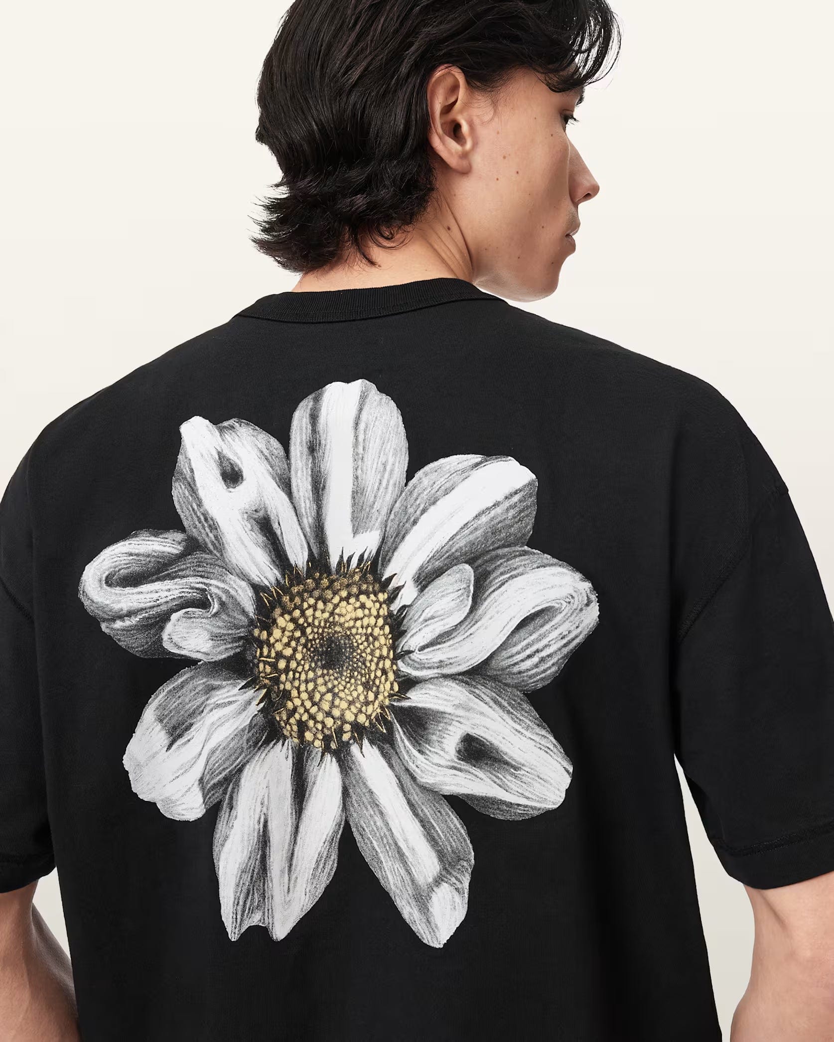 All Saints Petals Boxy Short Sleeve Graphic T - Shirt