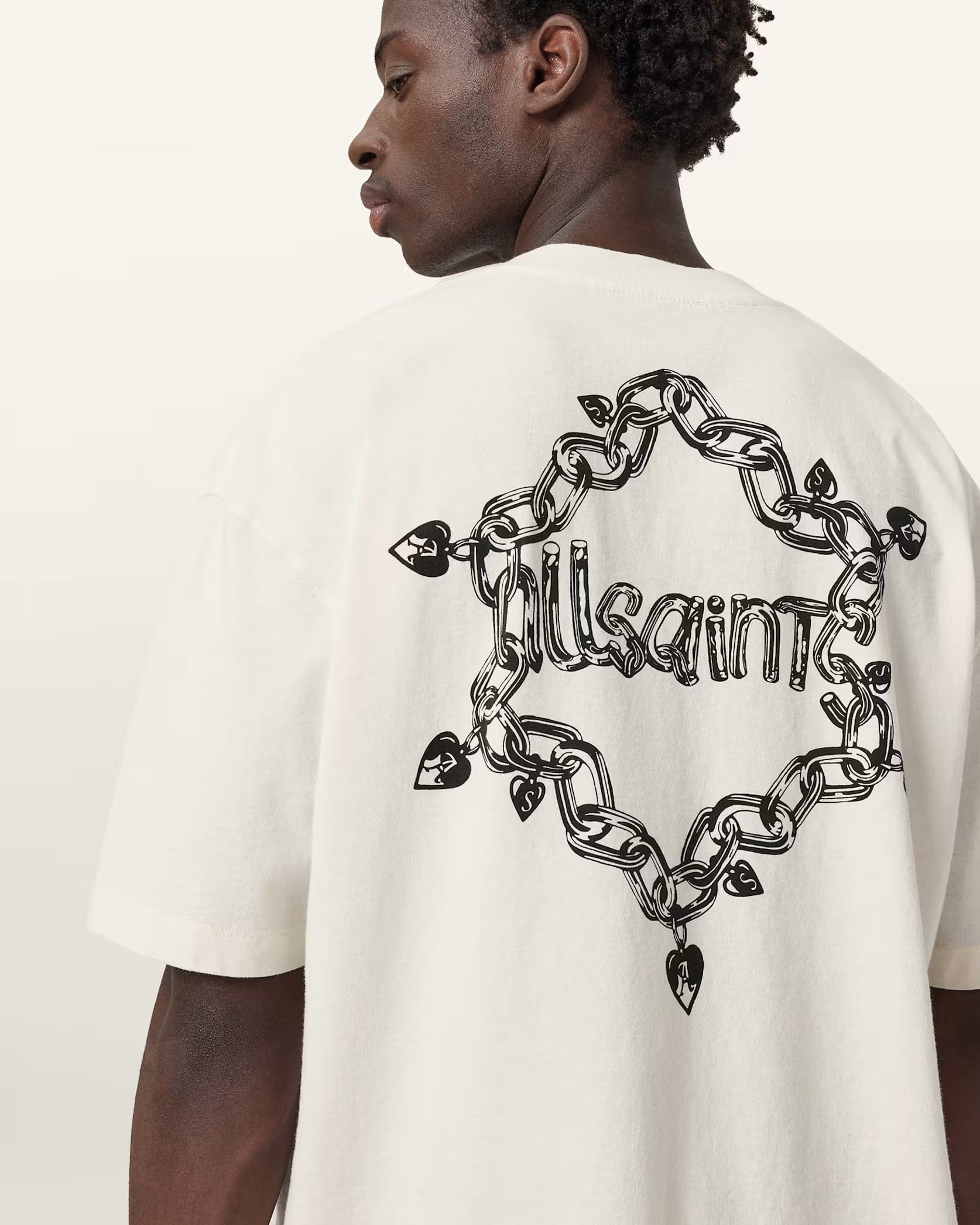 All Saints Drip Short Sleeve Oversized T - Shirt