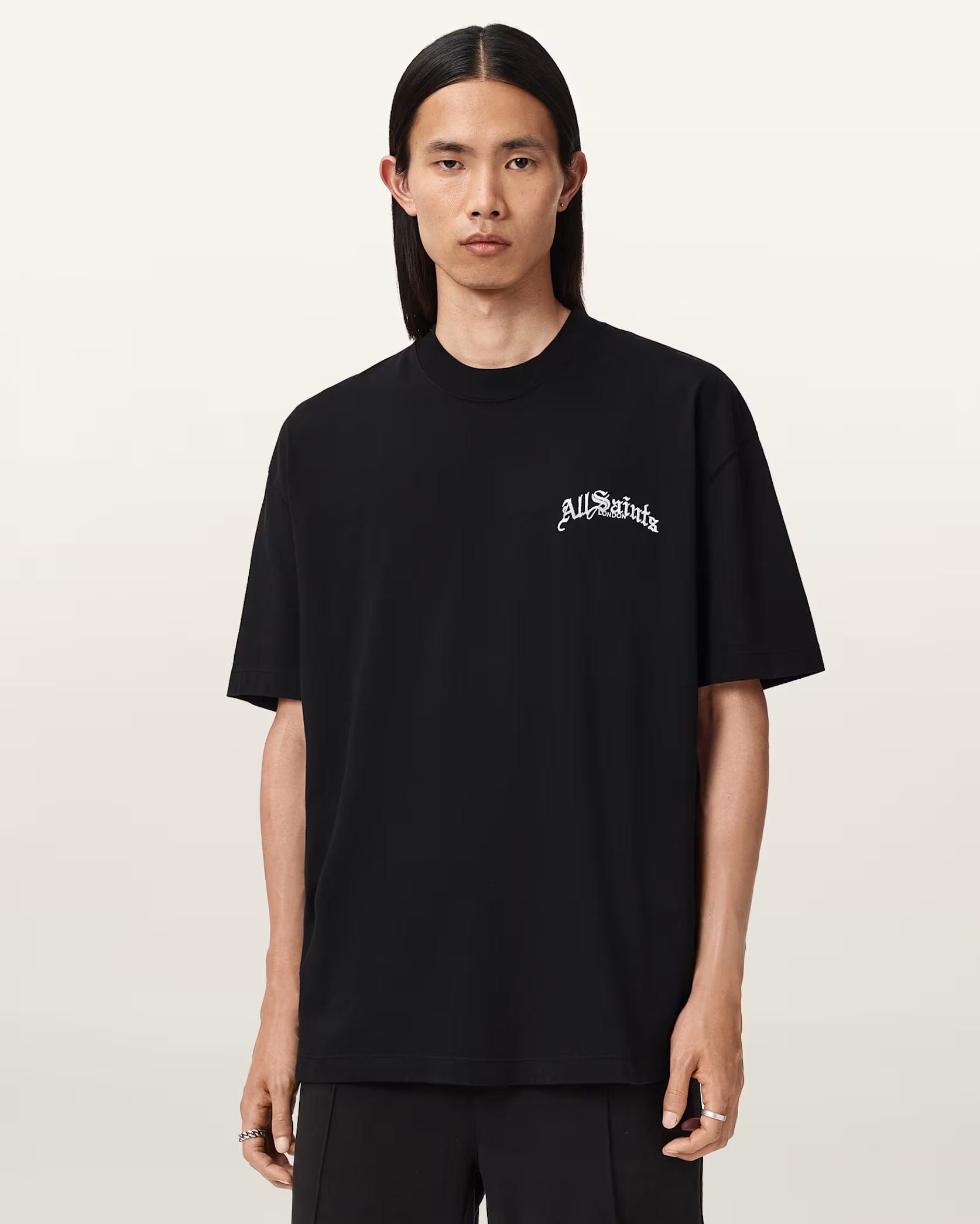 All Saints Descent Oversized Graphic T - Shirt