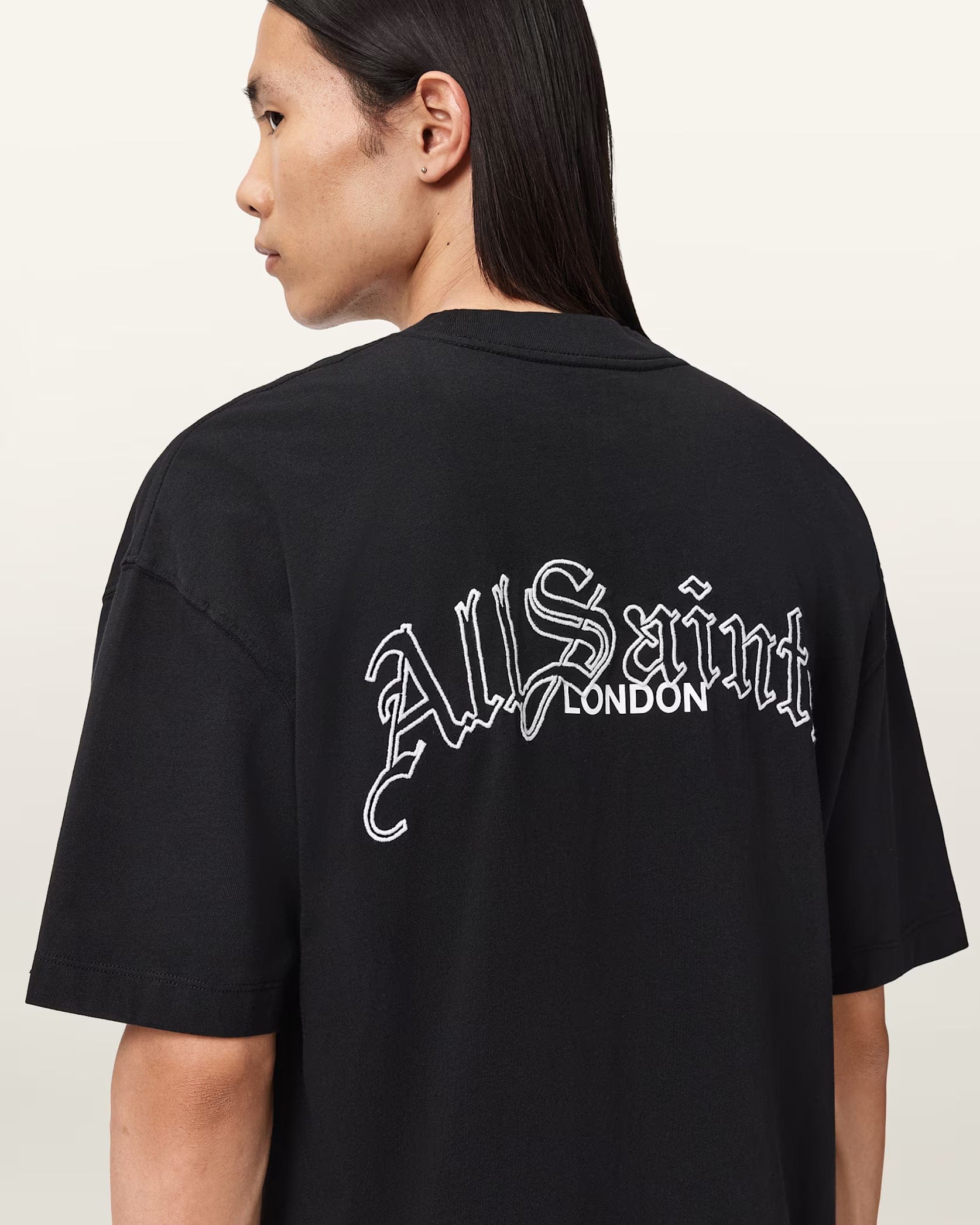 All Saints Descent Oversized Graphic T - Shirt