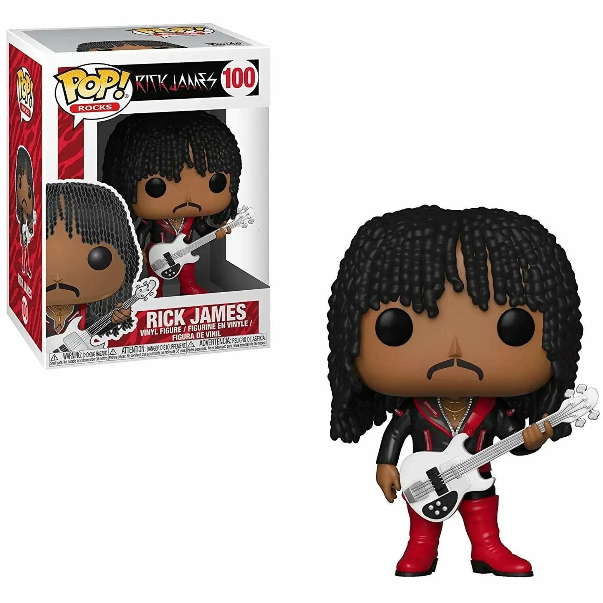 Funko Rick James - Rick James Figure (3.75") - Funko - Pop! Rocks Series (100) - (2018)