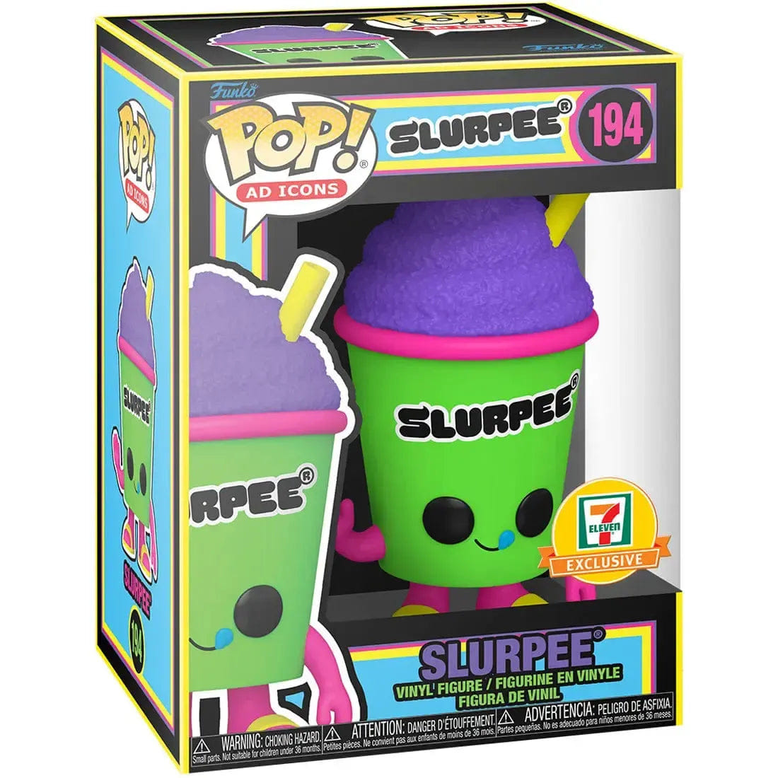 Funko 7 - Eleven - Green & Purple Slurpee Figure - Funko - Pop! Ad Icons Series (194), 7 - Eleven Exclusive