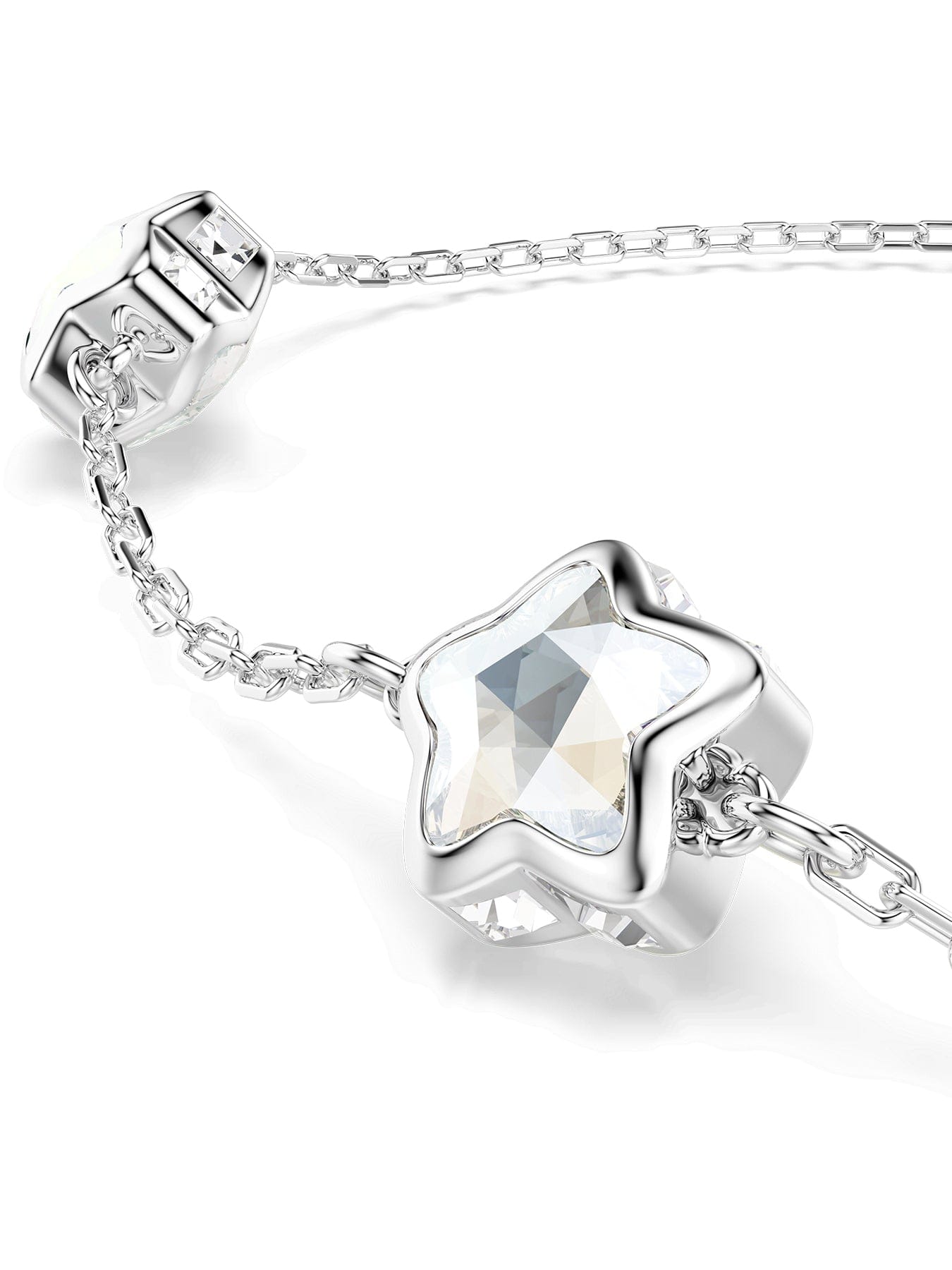 Swarovski Chroma Silver Charm Bracelet