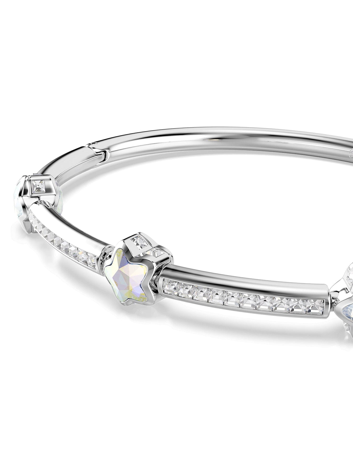 Swarovski Chroma Silver Bangle