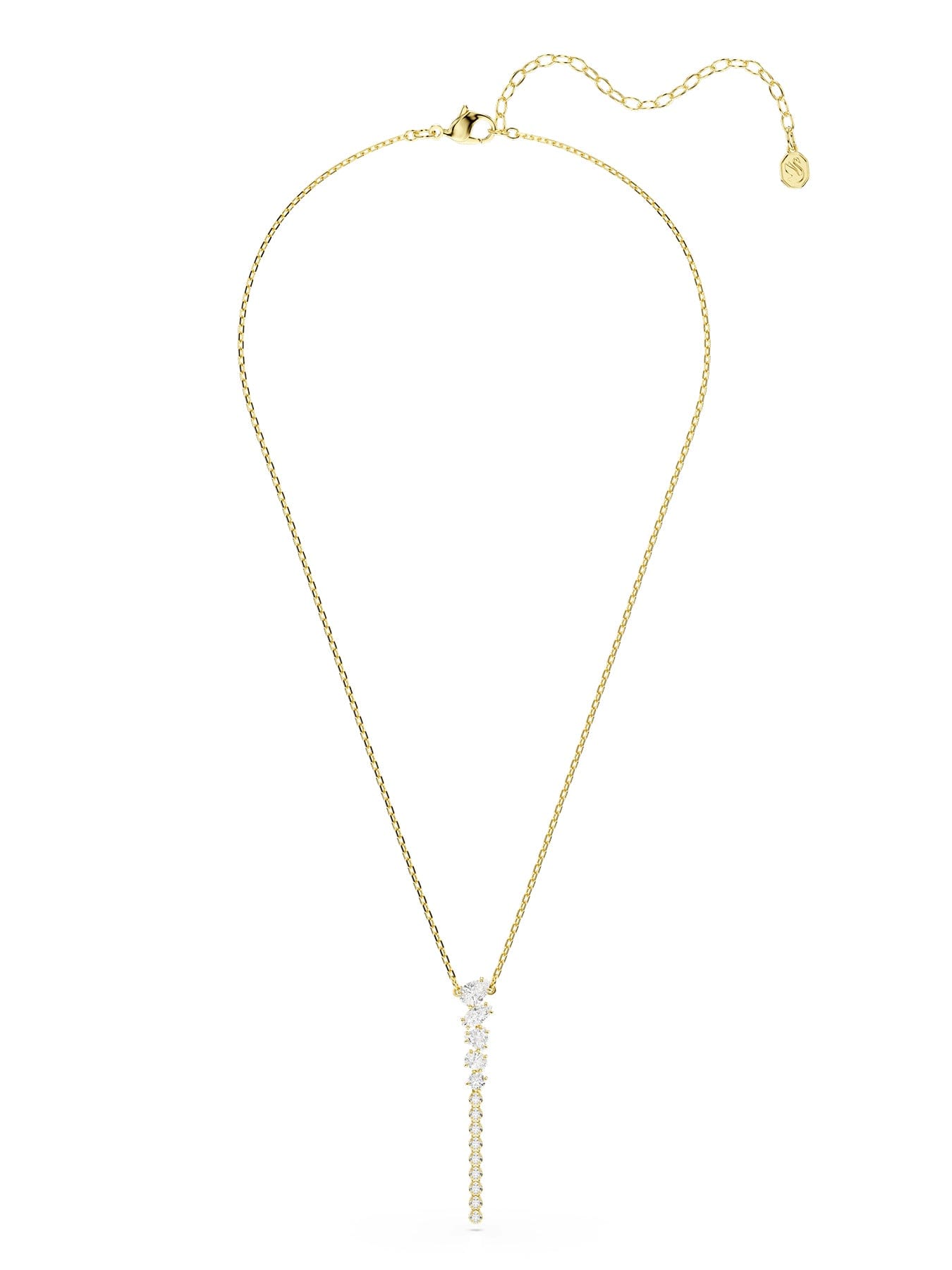 Swarovski Mesmera Y Pendant Necklace Gold