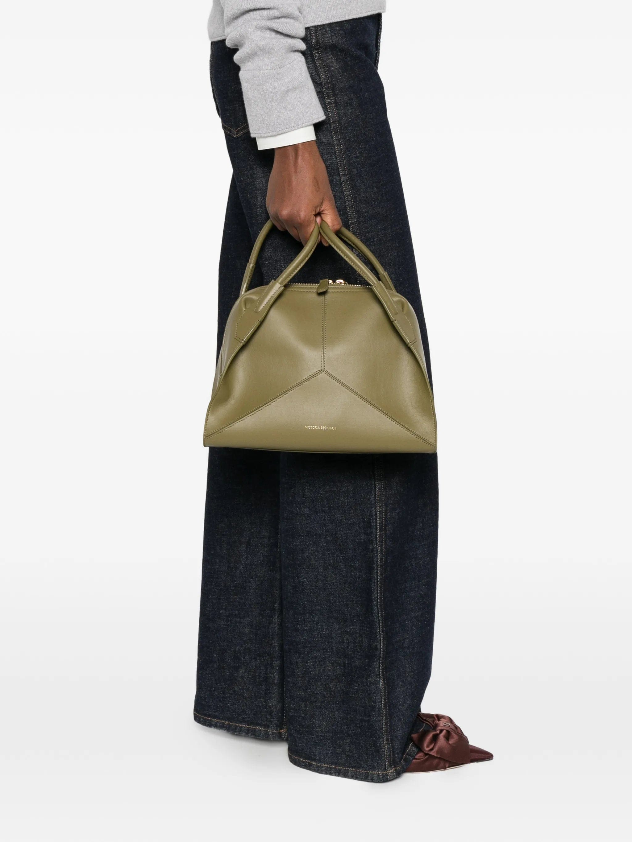 Victoria Beckham ThePlie logo - print tote bag