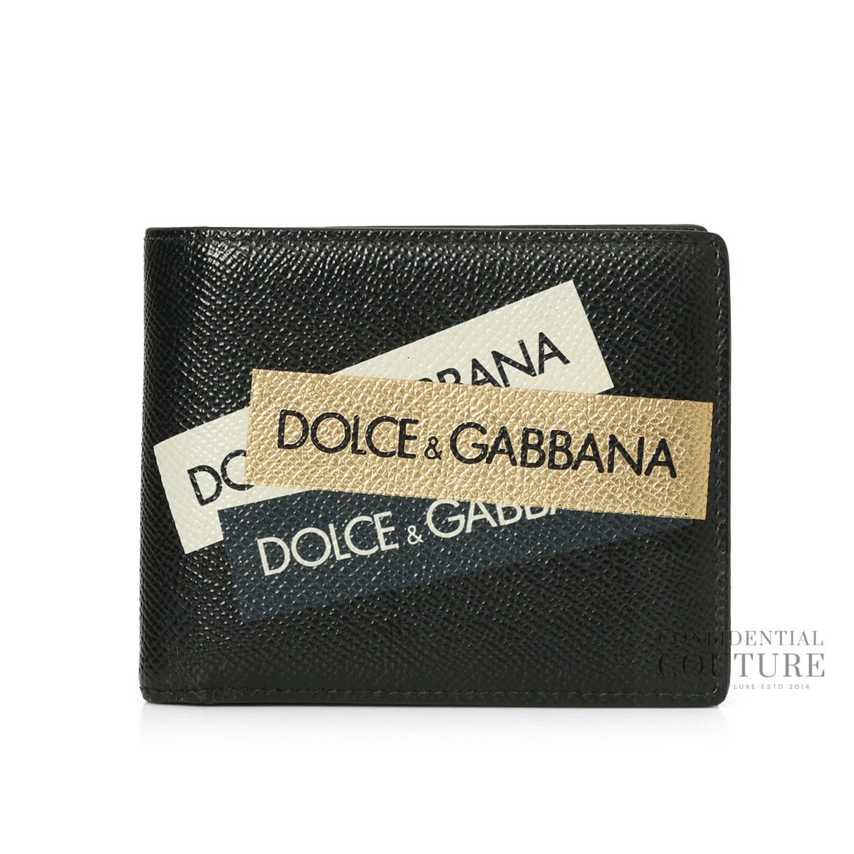 Dolce & Gabbana Black Bifold Wallet For Men