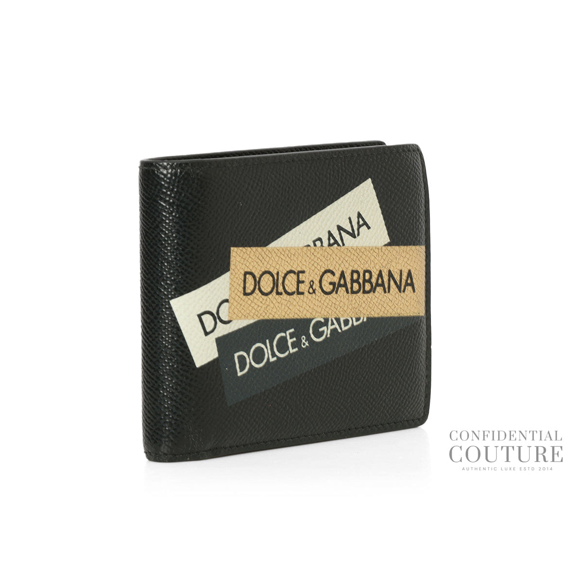 Dolce & Gabbana Black Bifold Wallet For Men