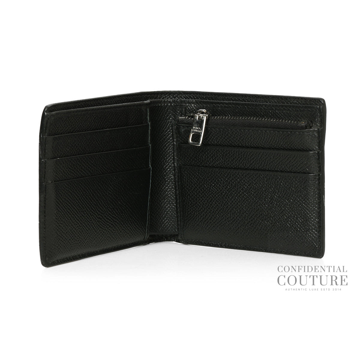 Dolce & Gabbana Black Bifold Wallet For Men