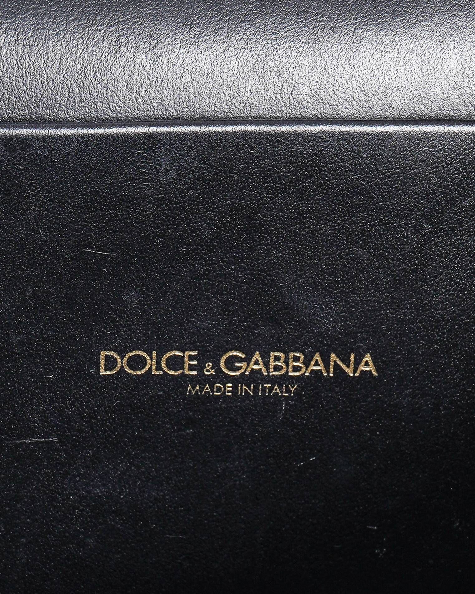 Dolce & Gabbana Black Leather Devotion Belt Bag