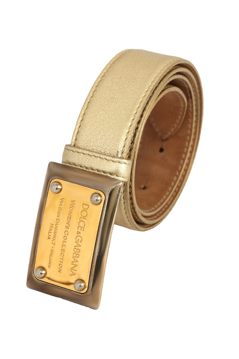 Dolce & Gabbana Size - 75 cm/30 Inch Gold Women'S Belt
