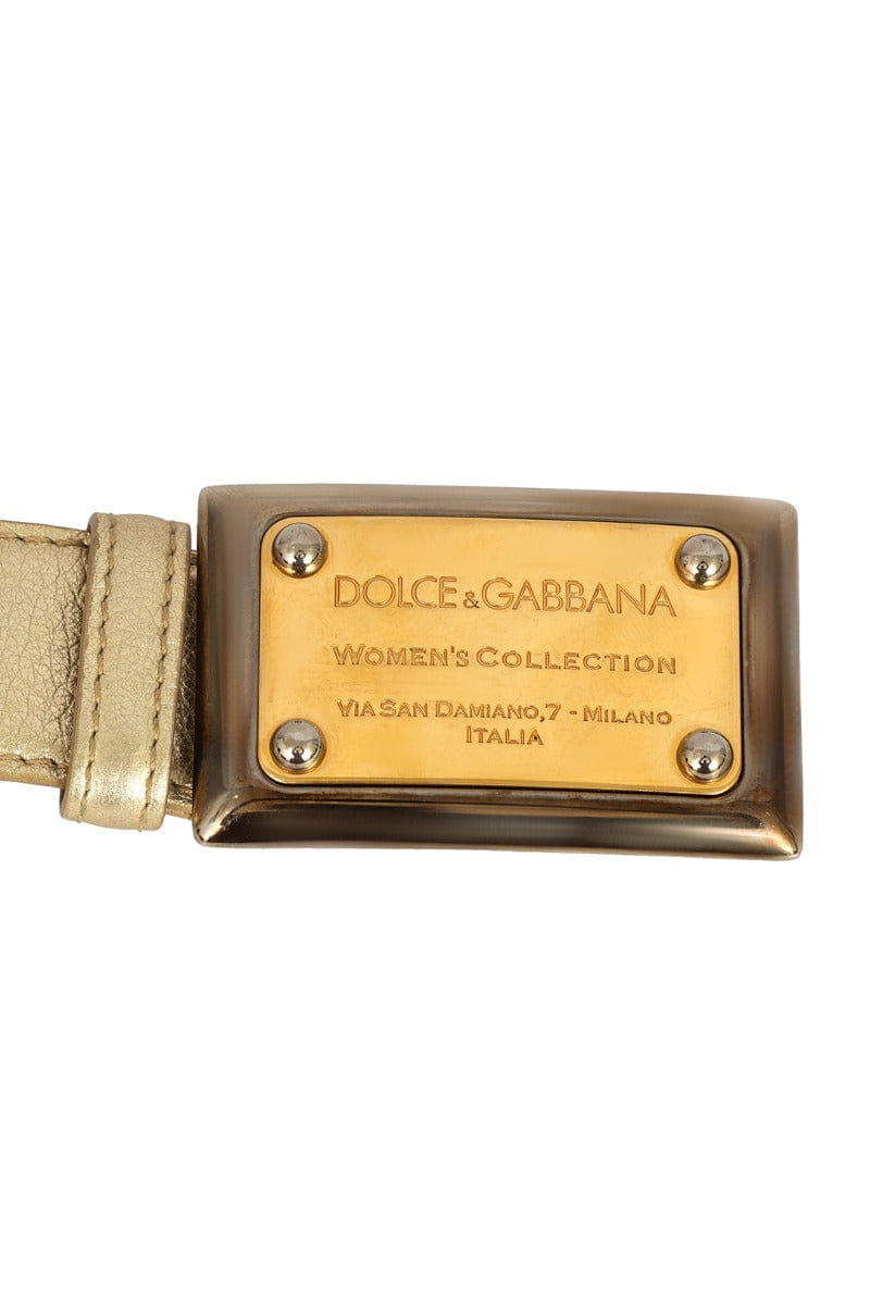 Dolce & Gabbana Size - 75 cm/30 Inch Gold Women'S Belt