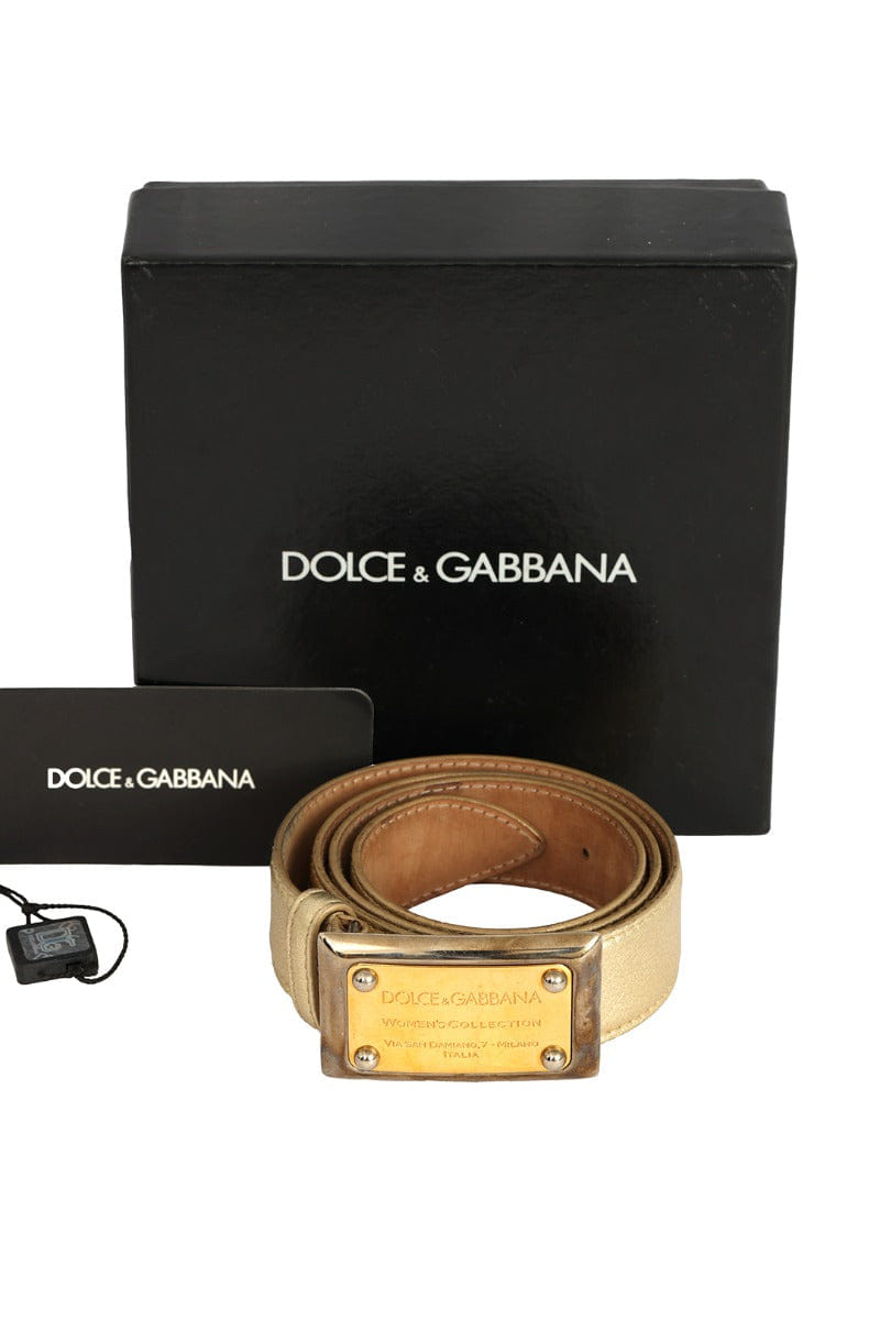 Dolce & Gabbana Size - 75 cm/30 Inch Gold Women'S Belt