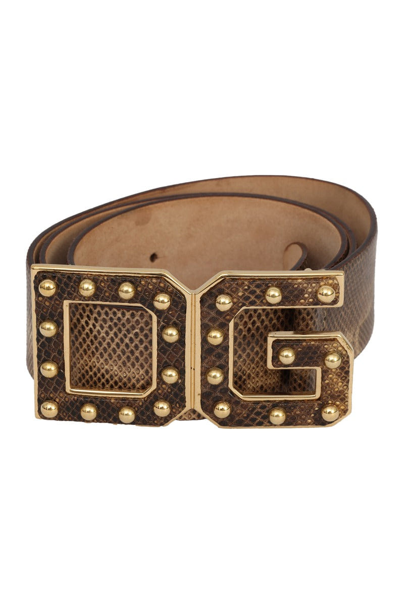 Dolce & Gabbana 90 cm/ 36 Inch Python Leather Belt