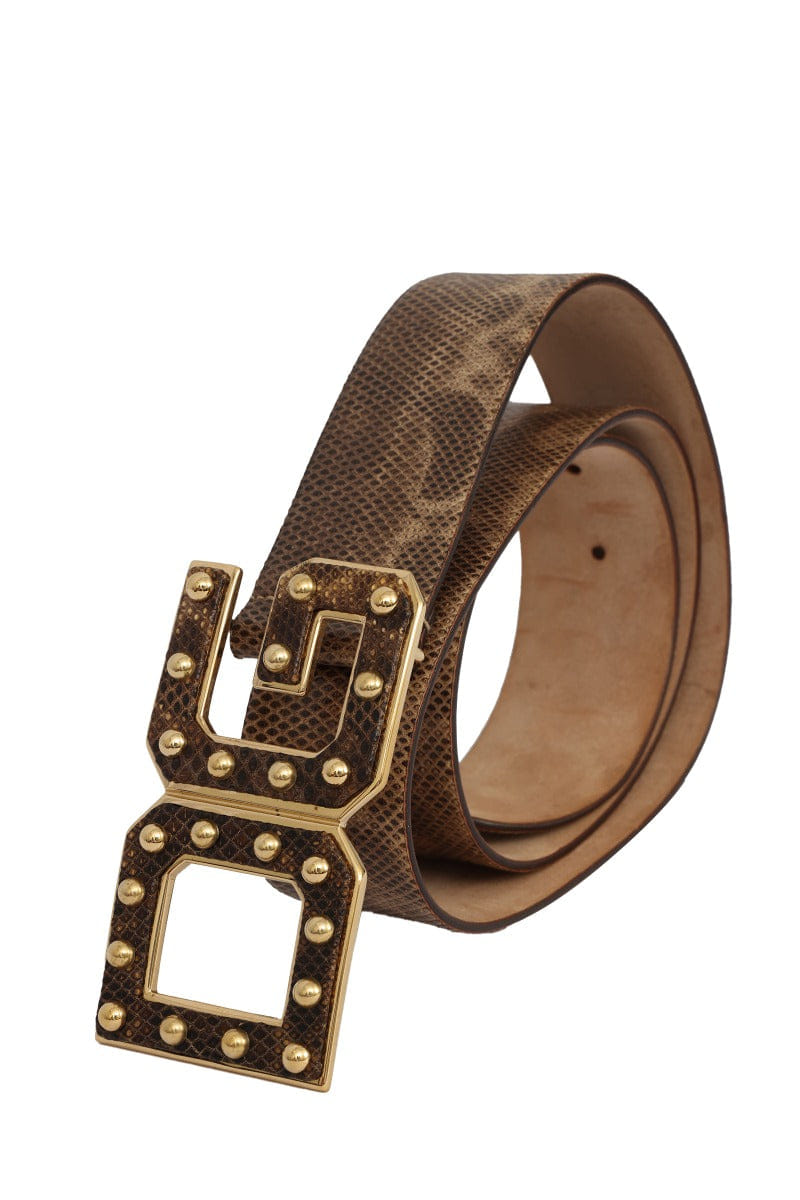 Dolce & Gabbana 90 cm/ 36 Inch Python Leather Belt