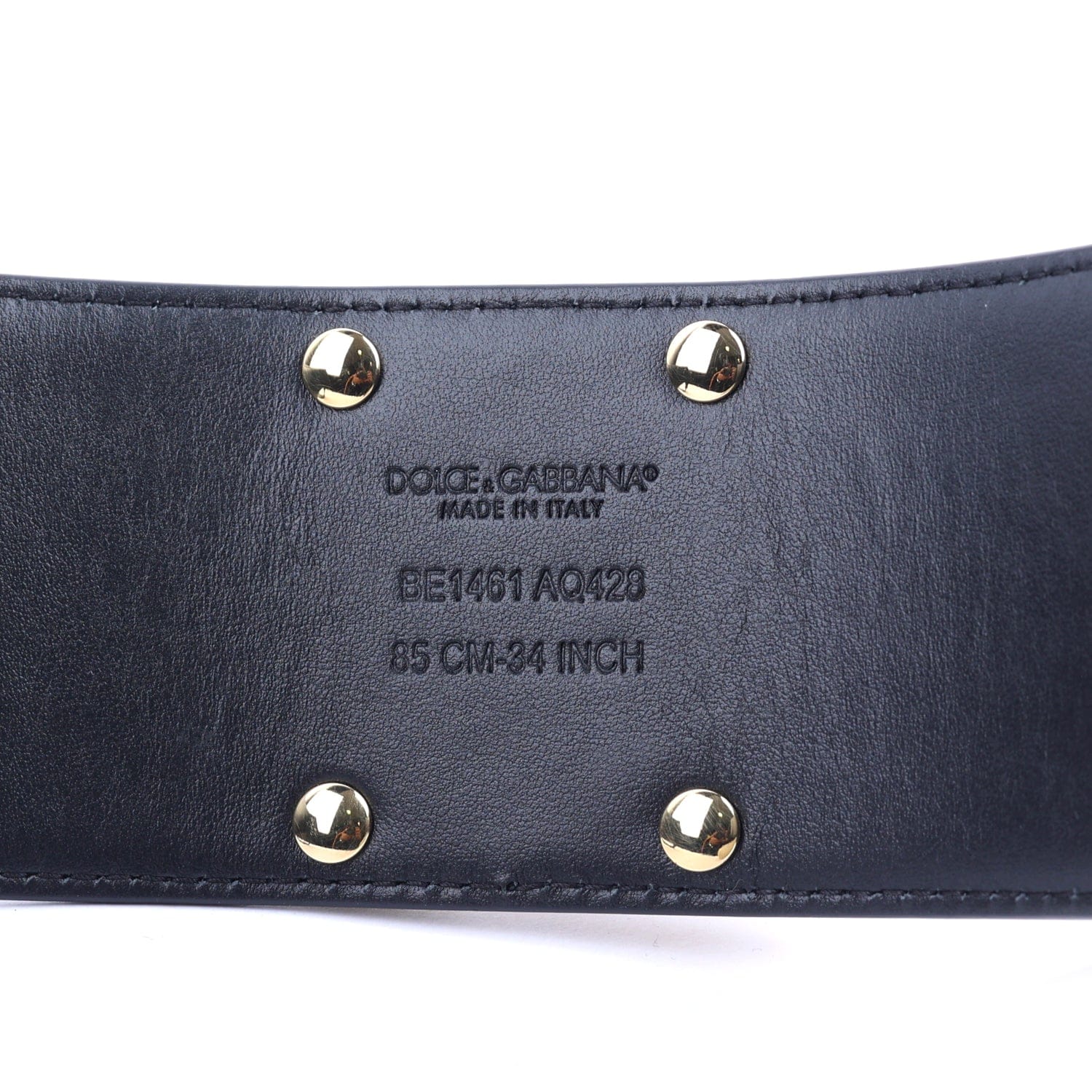 Dolce & Gabbana Leather and Elastic DG Logo Belt