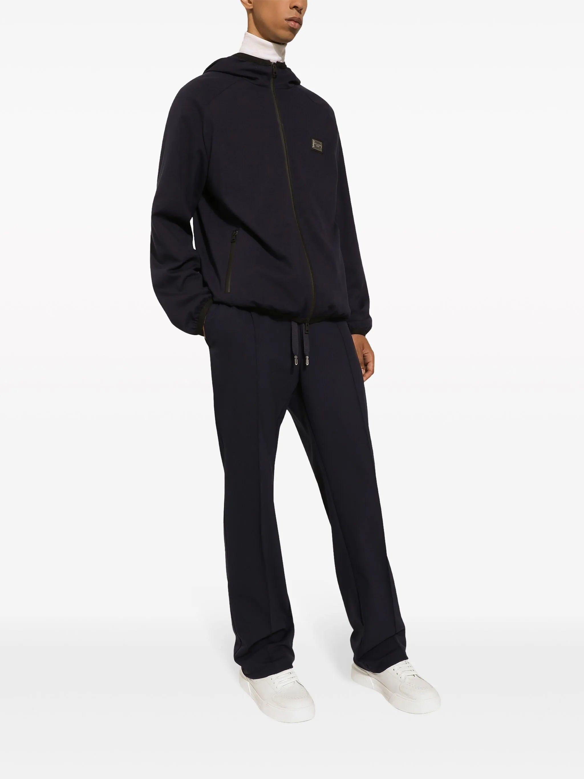 Dolce & Gabbana logo - plaque hooded jacket