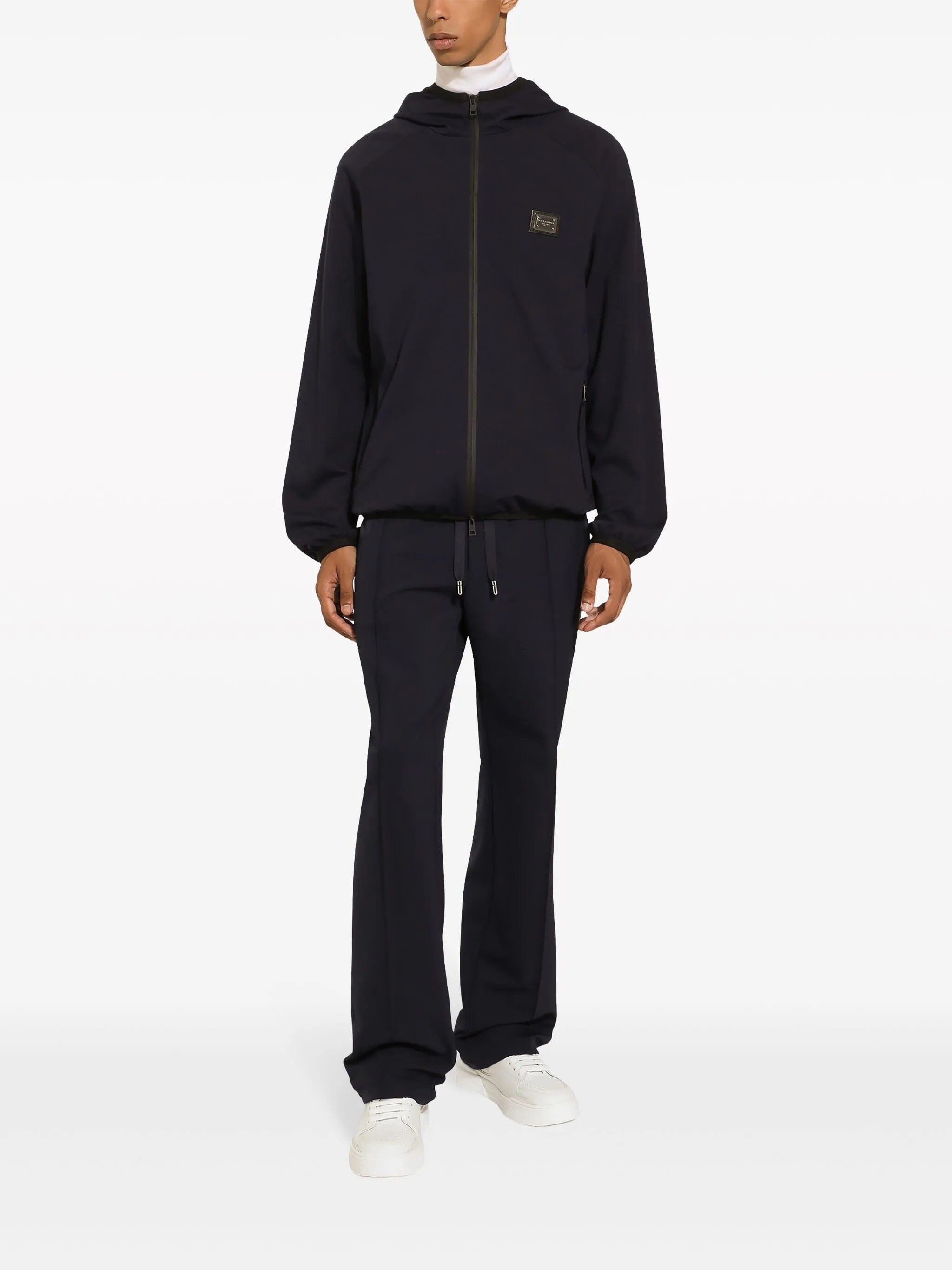Dolce & Gabbana logo - plaque hooded jacket