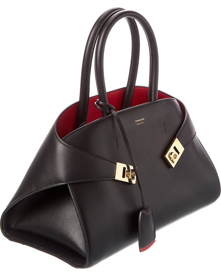 Ferragamo Hug Small Leather Satchel