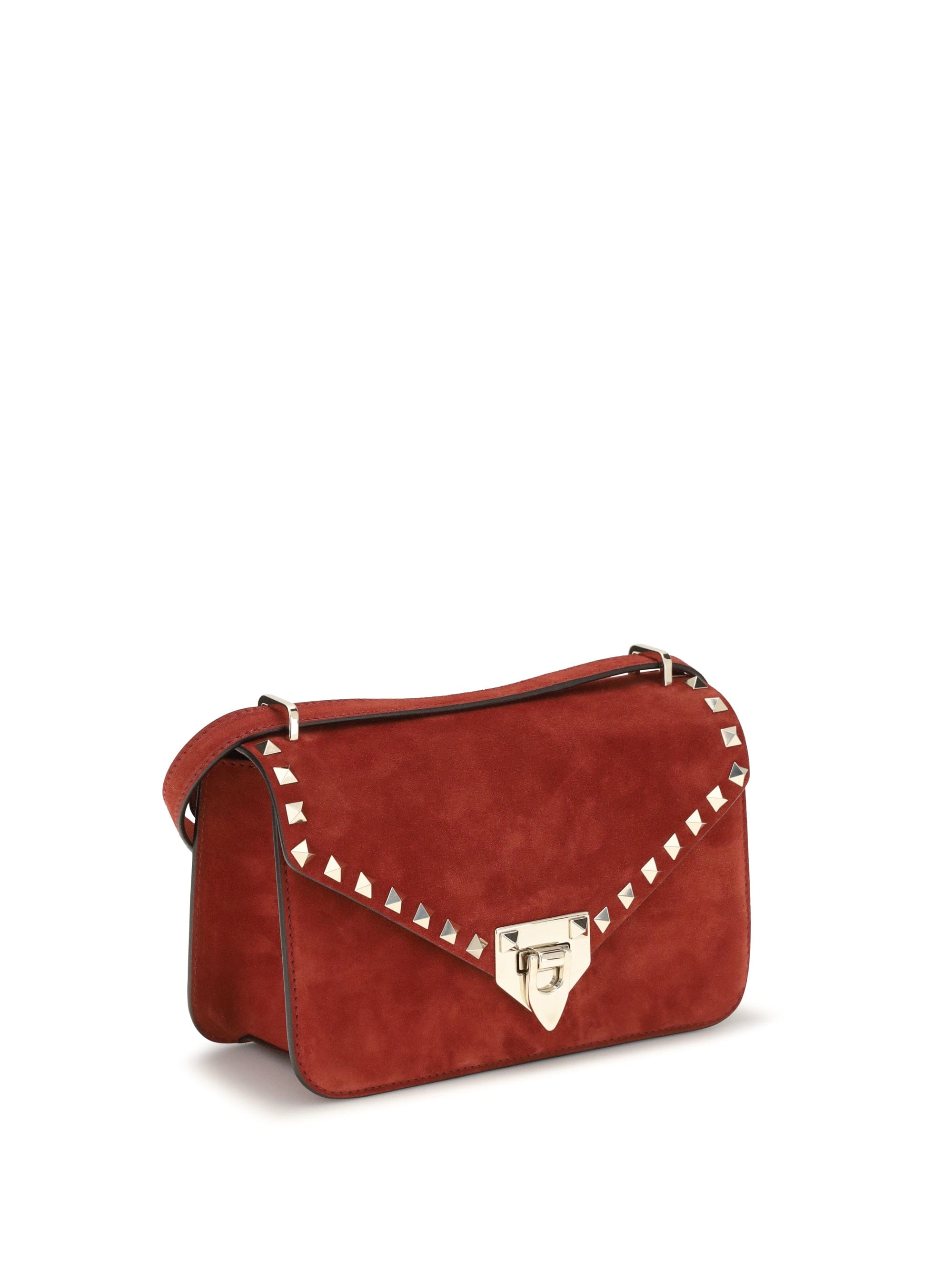 Valentino Garavani Rockstud Mini Shoulder Bag — Red