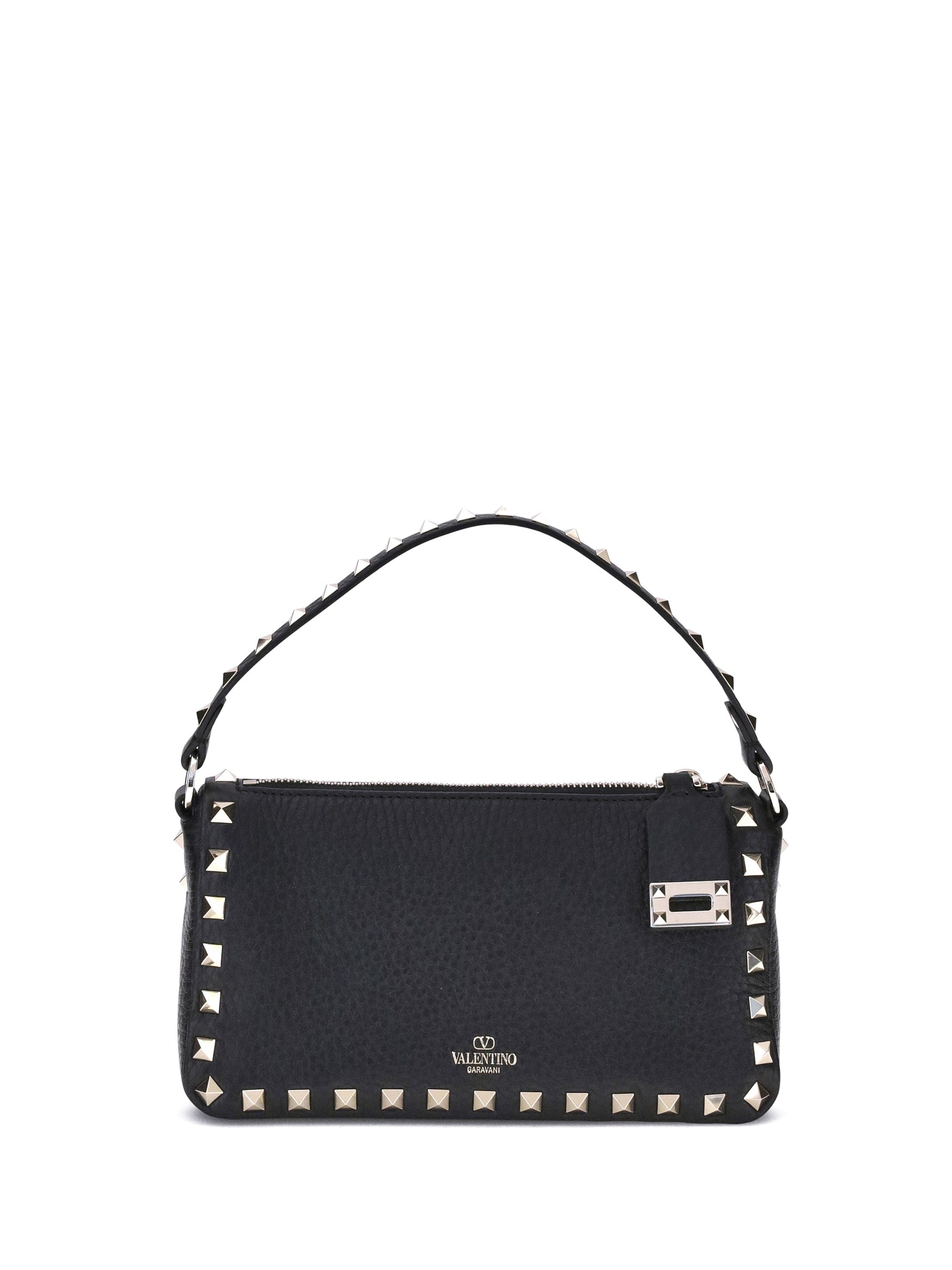 Valentino Garavani Rockstud Shoulder Bag — Black
