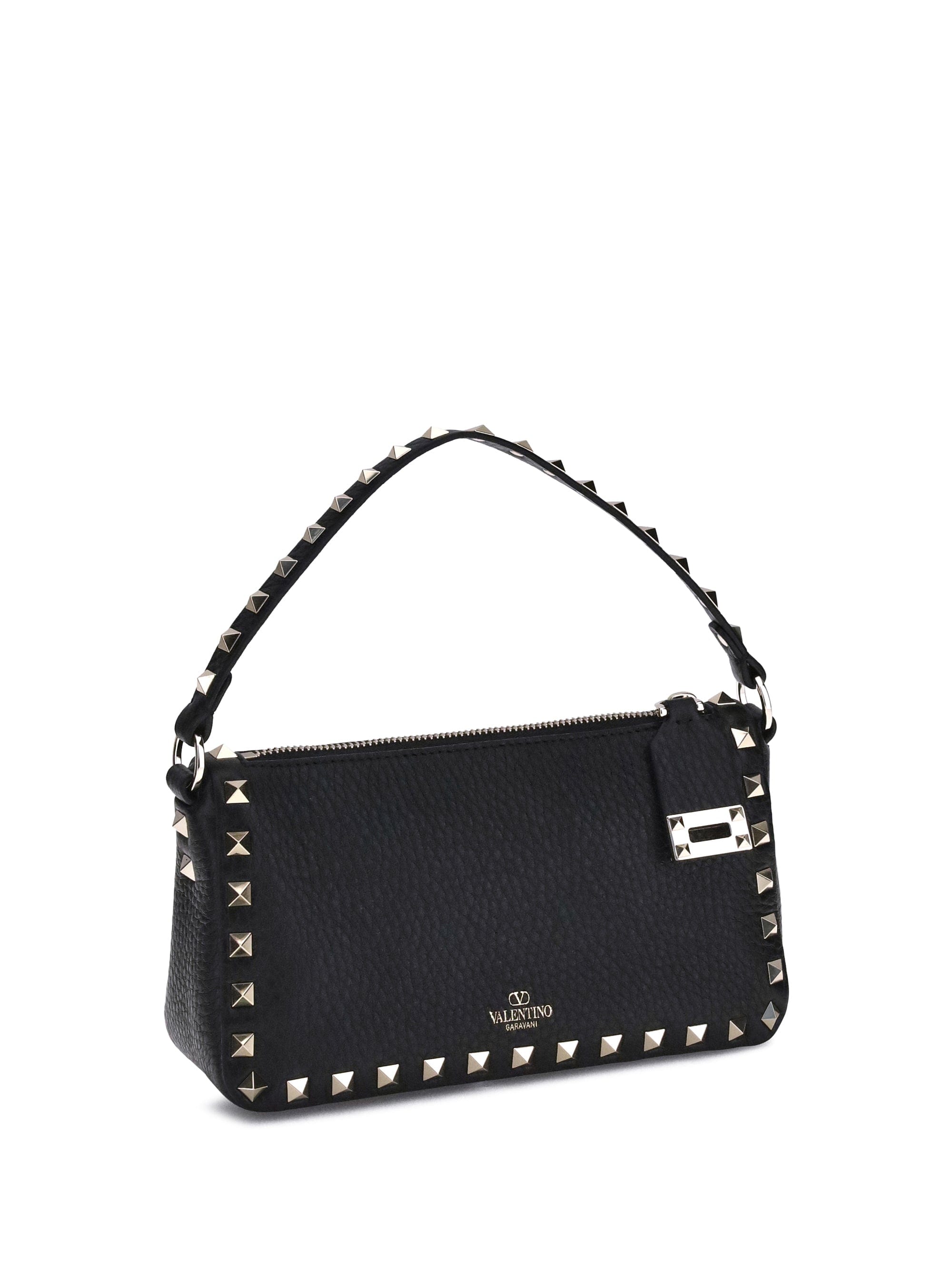 Valentino Garavani Rockstud Shoulder Bag — Black