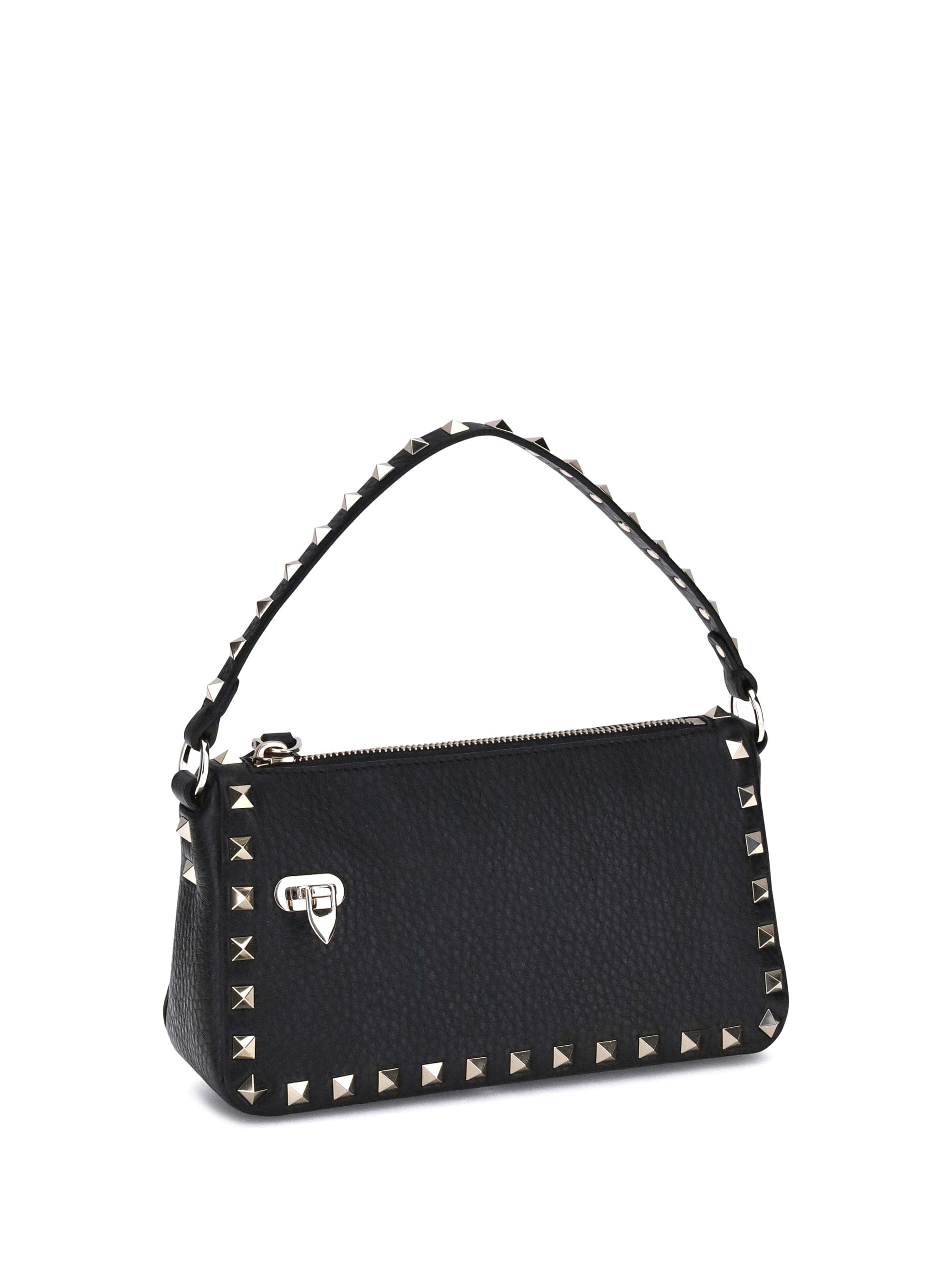 Valentino Garavani Rockstud Shoulder Bag — Black
