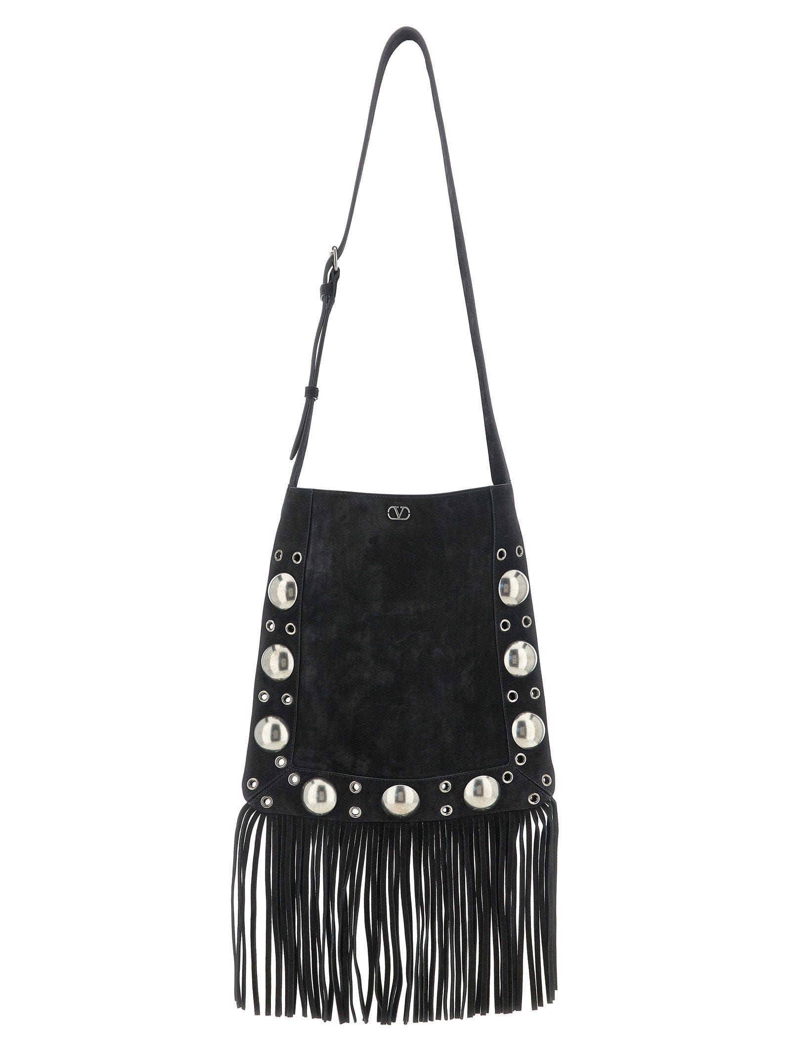 Valentino Garavani Nellcôte Shoulder Bag — Black