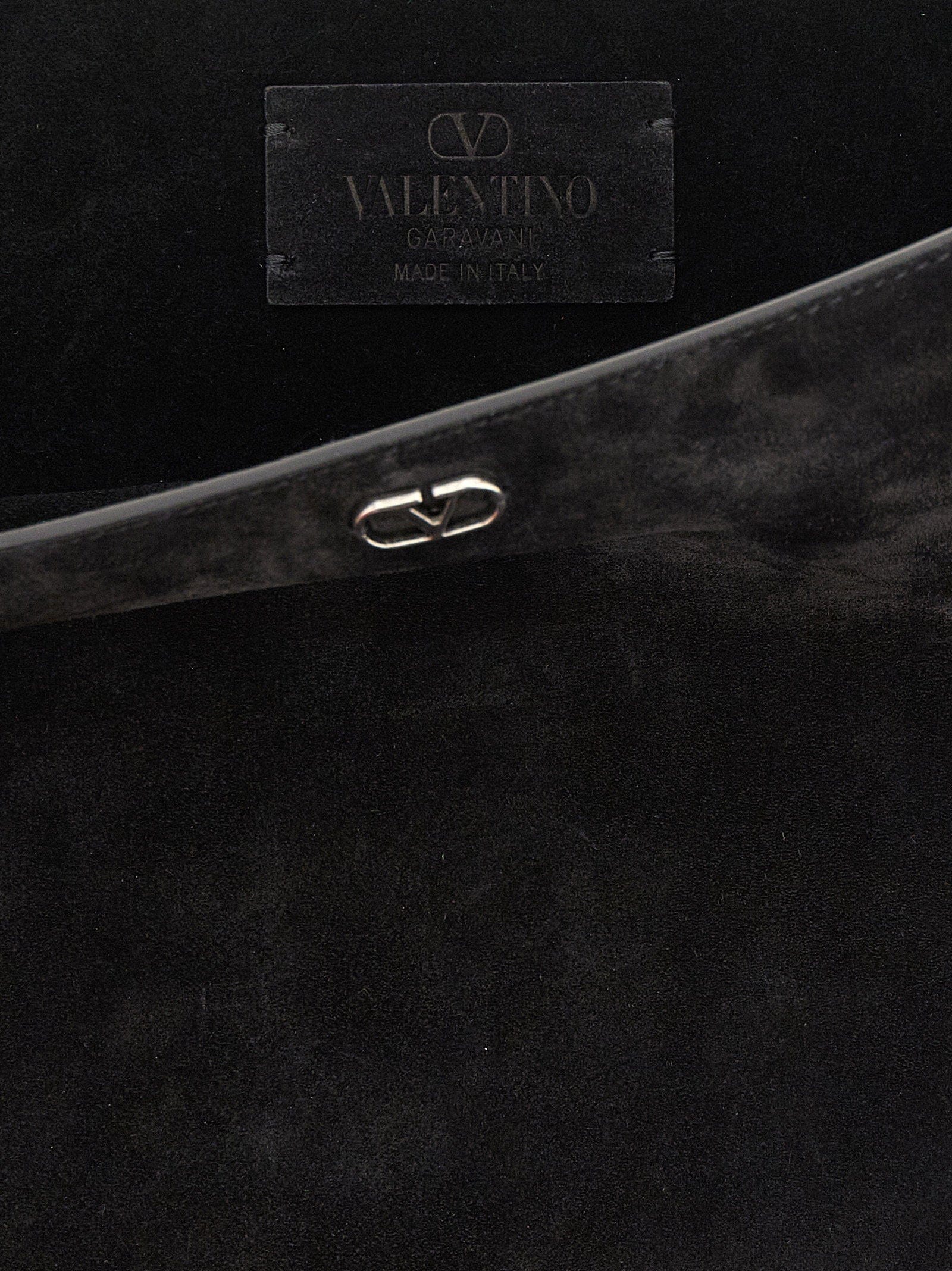 Valentino Garavani Nellcôte Shoulder Bag — Black
