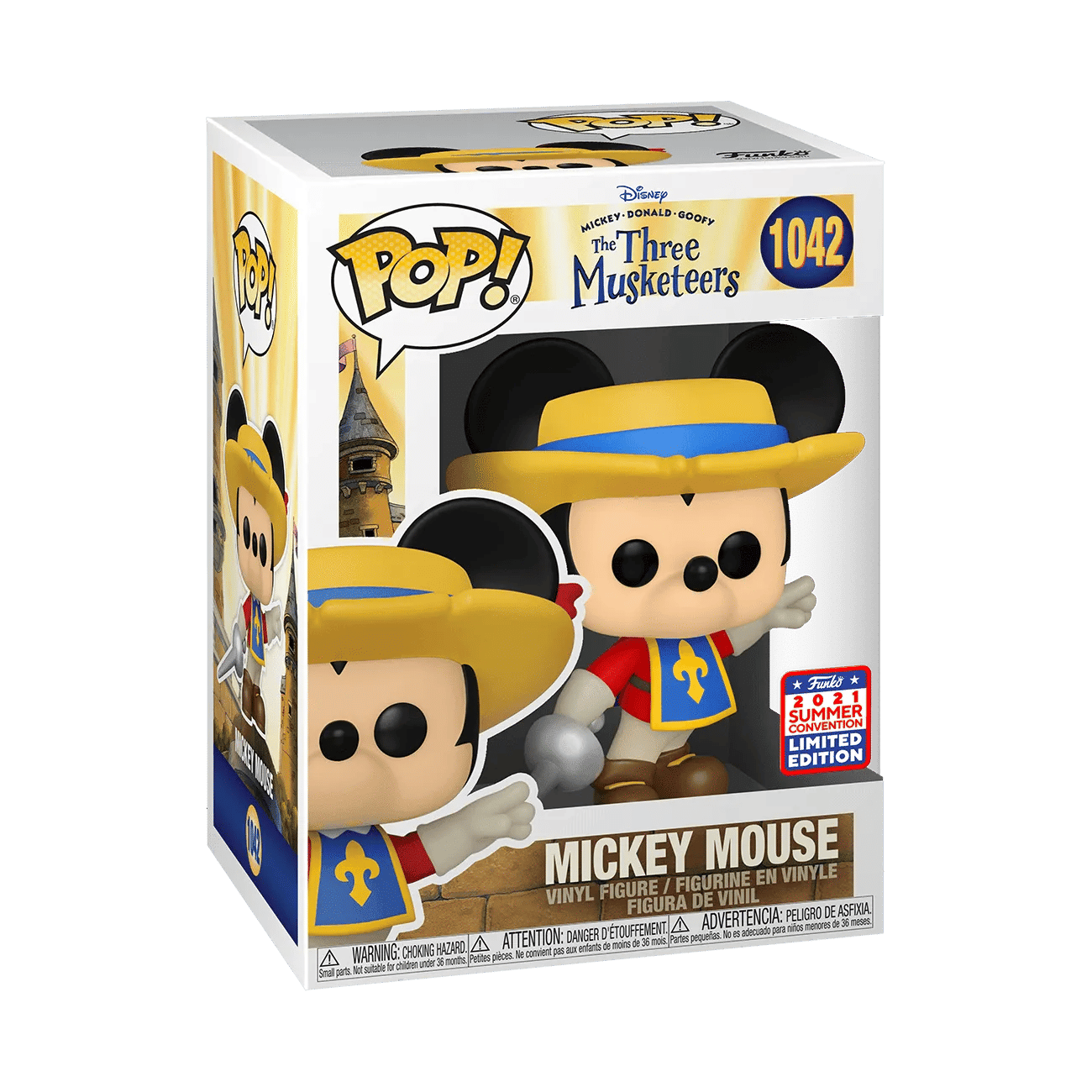 Funko Disney's The Three Musketeers - Mickey Mouse SDCC 2021 US Exclusive Pop! Vinyl [RS]