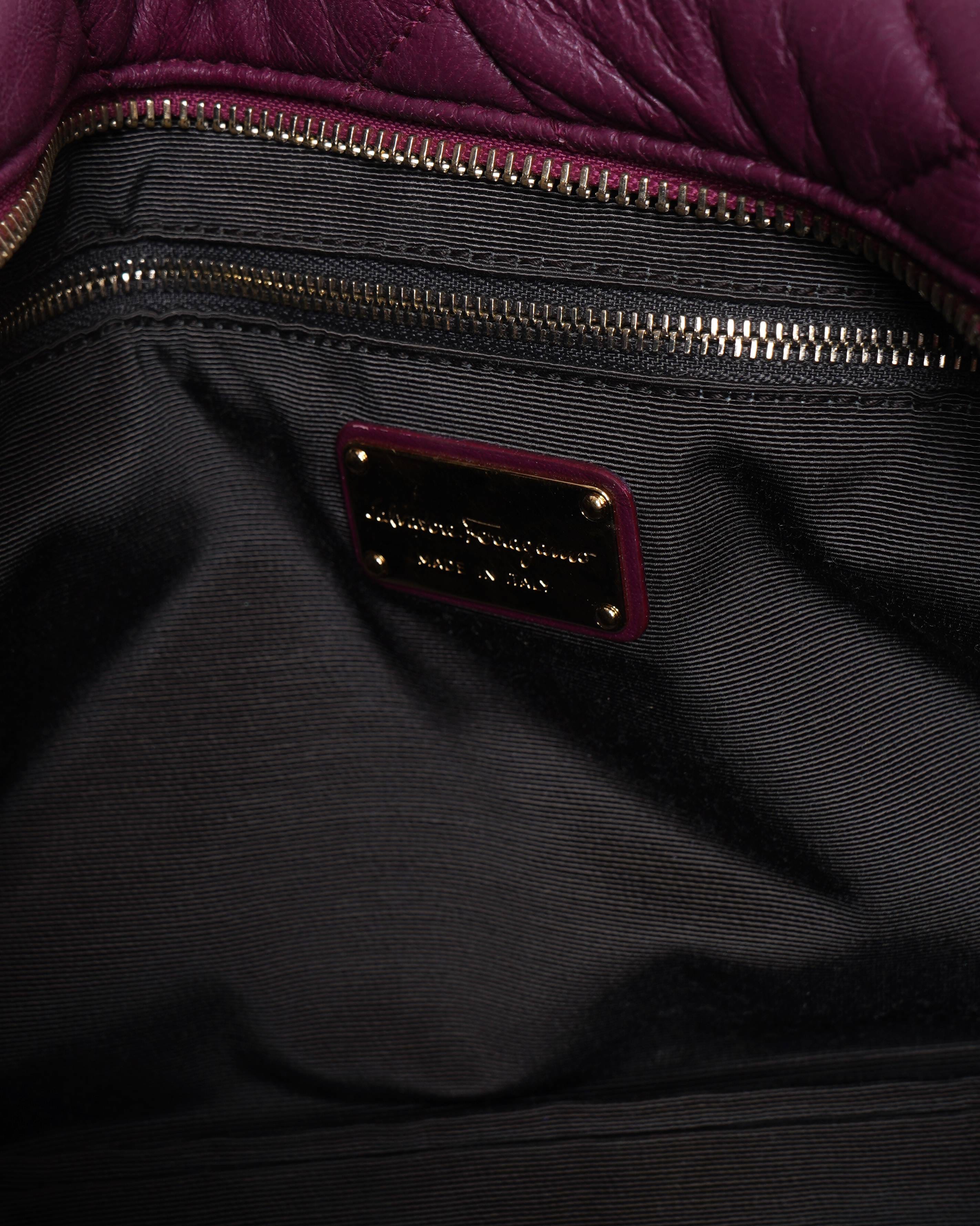 Salvatore Ferragamo gancini quilted shoulder bag