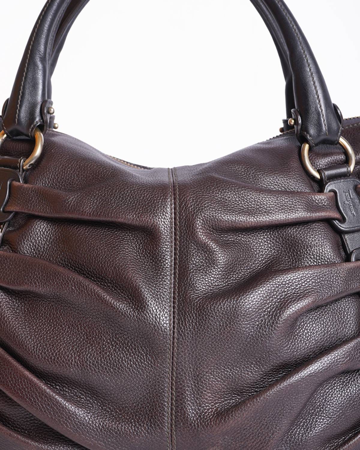 Salvatore Ferragamo Pleated Shoulder Bag