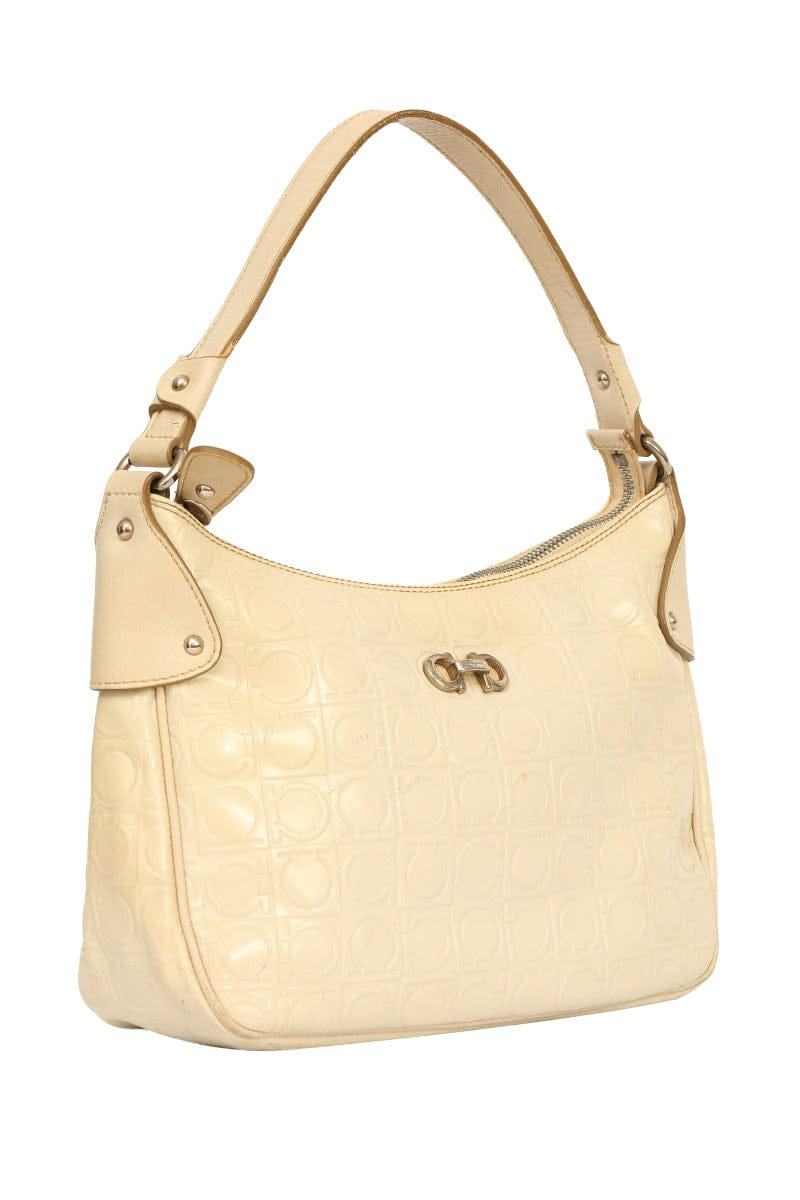 Salvatore Ferragamo Leather Hobo Shoulder Bag