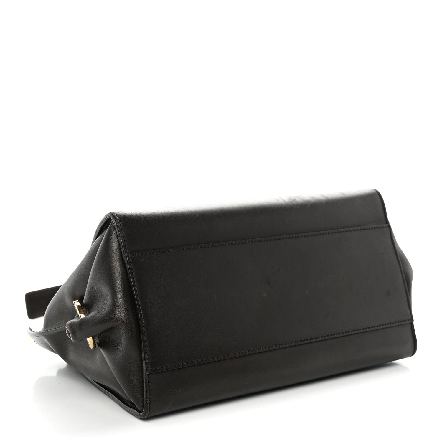 Salvatore Ferragamo Calfskin Medium Sofia Shoulder Bag Brown
