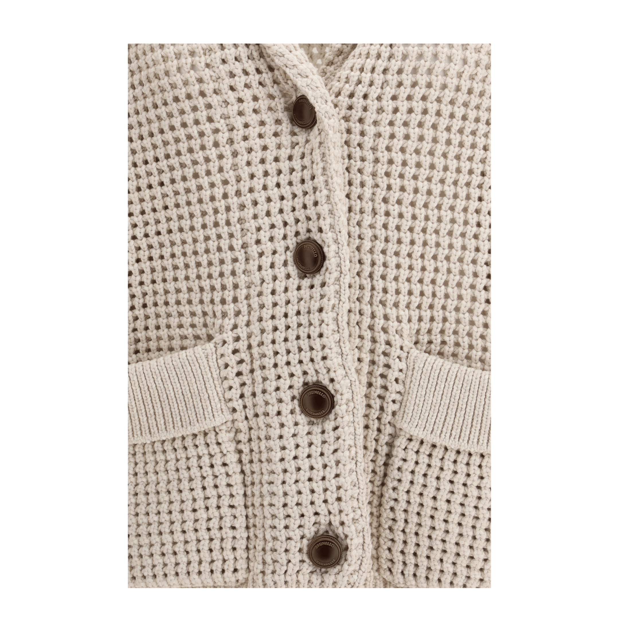 Brunello Cucinelli Cotton Feather Cardigan