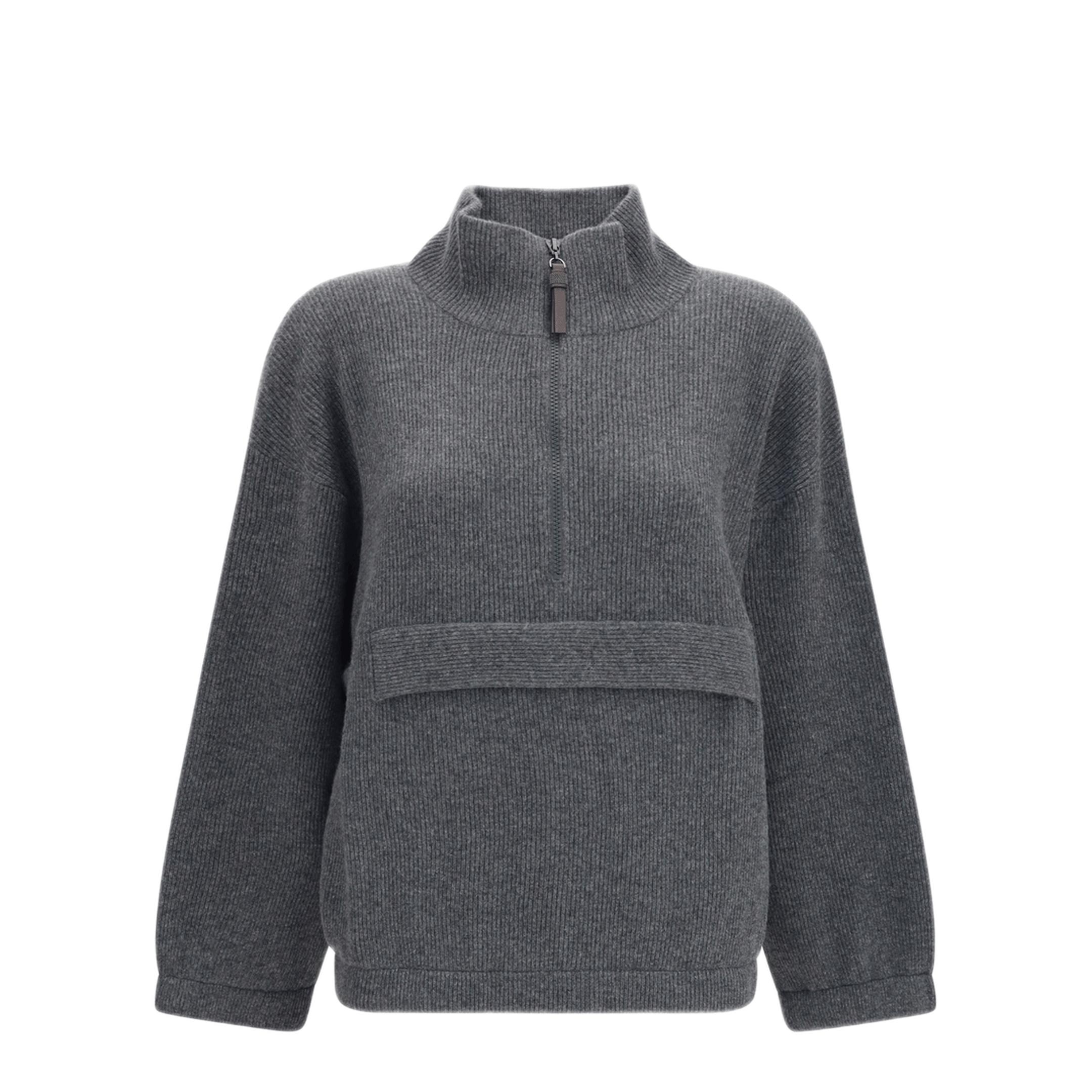 Brunello Cucinelli Cashmere Half - Zip Sweater