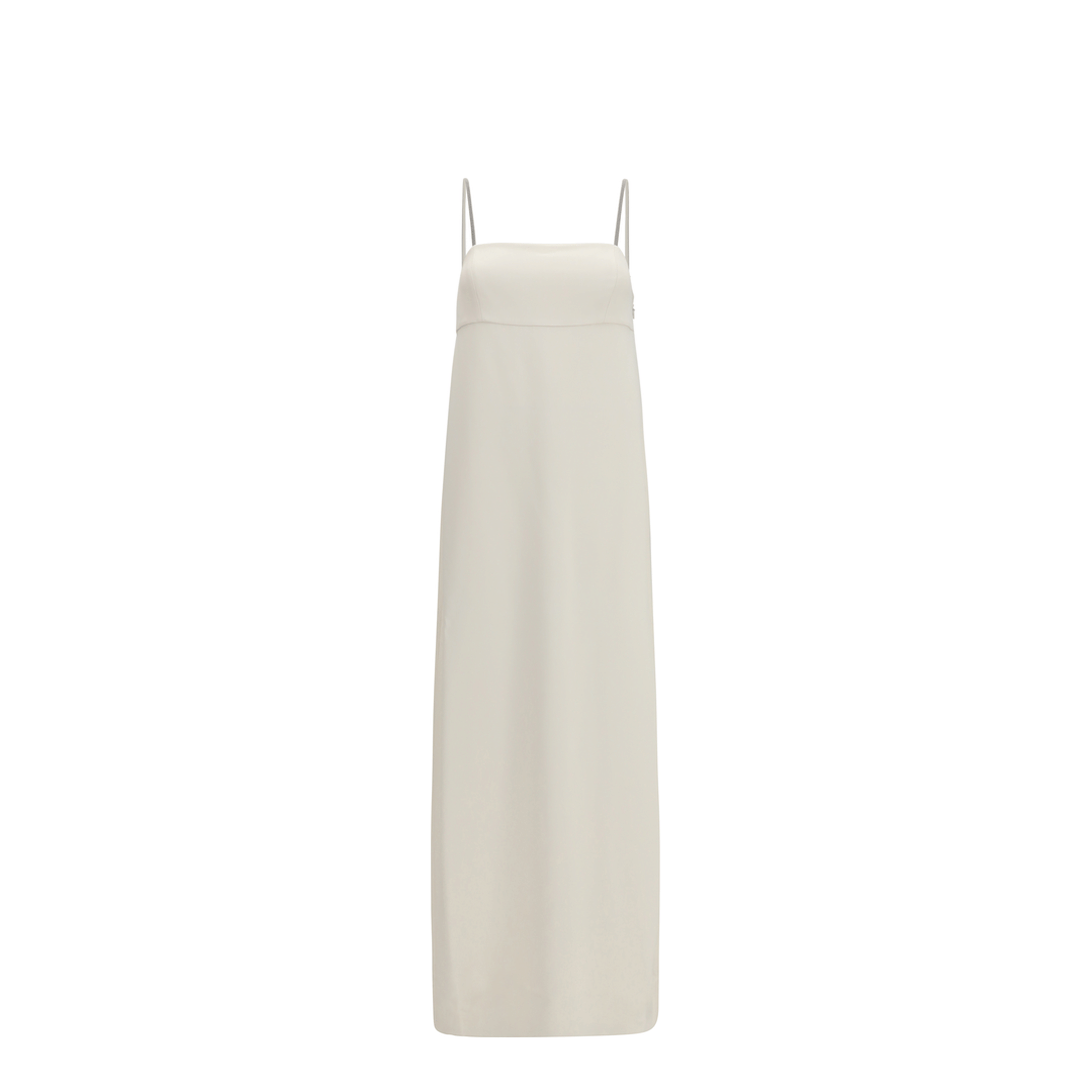 Brunello Cucinelli Long Silk Dress With Monili Chain