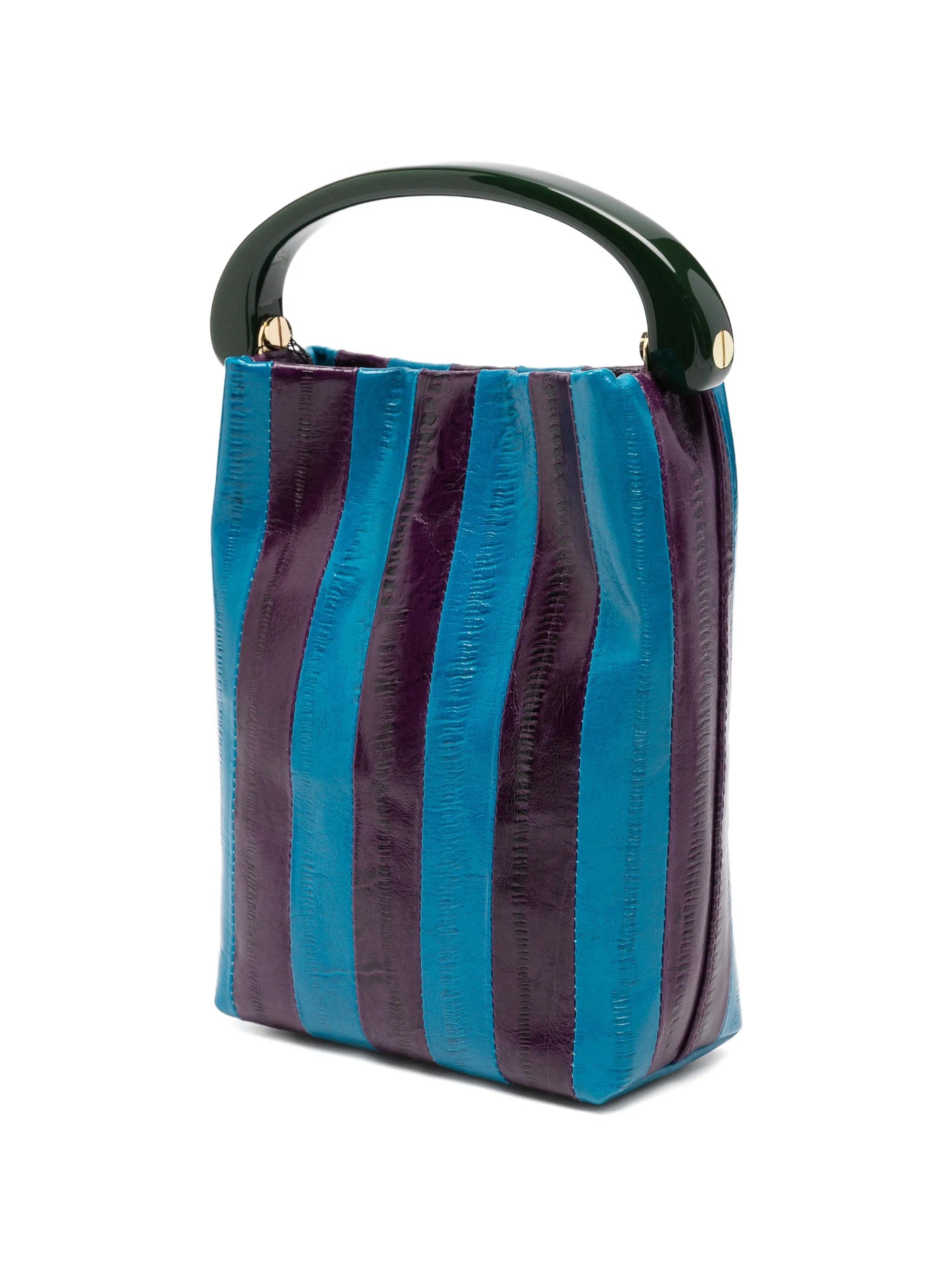 Dries Van Noten leather top - handle tote bag