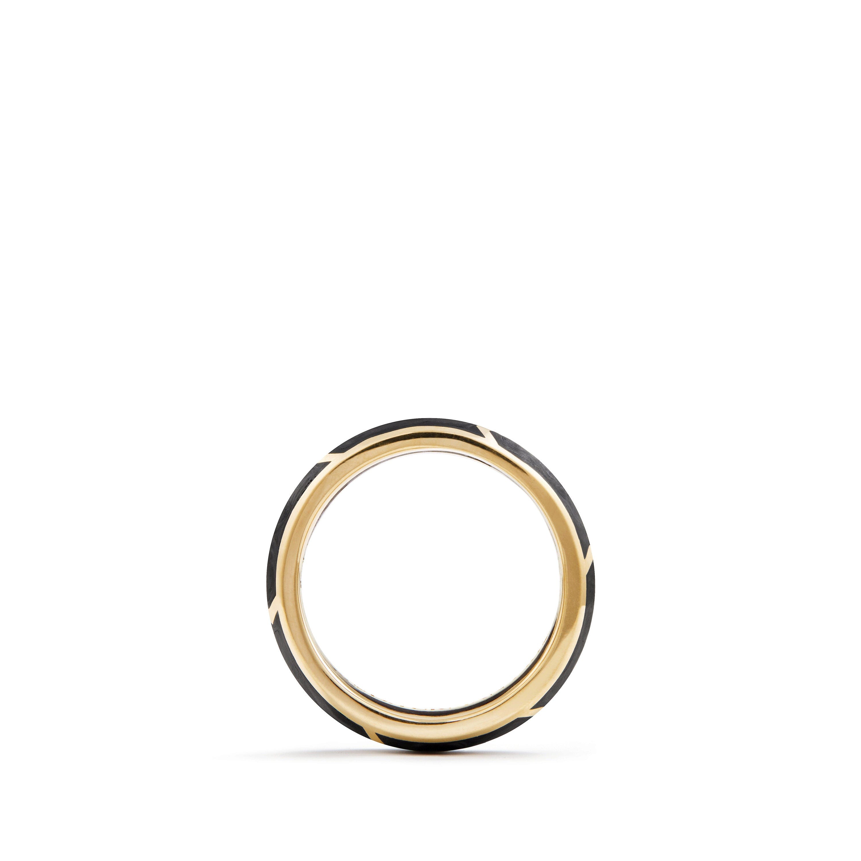 David Yurman Forged Carbon Band Ring in 18K Gold, 6 mm - R25022M88BFG