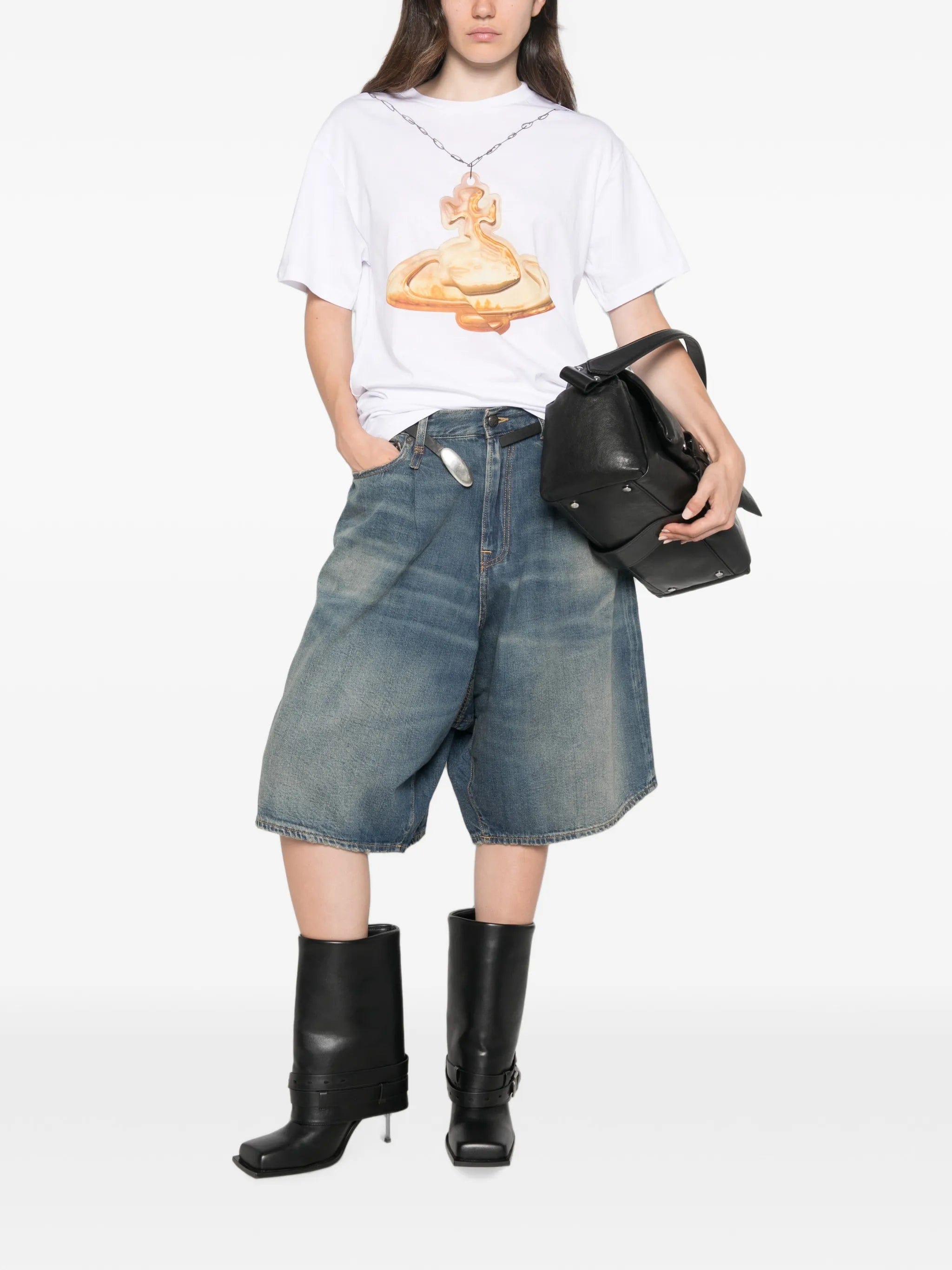 Vivienne Westwood Orb - print ribbed tank top