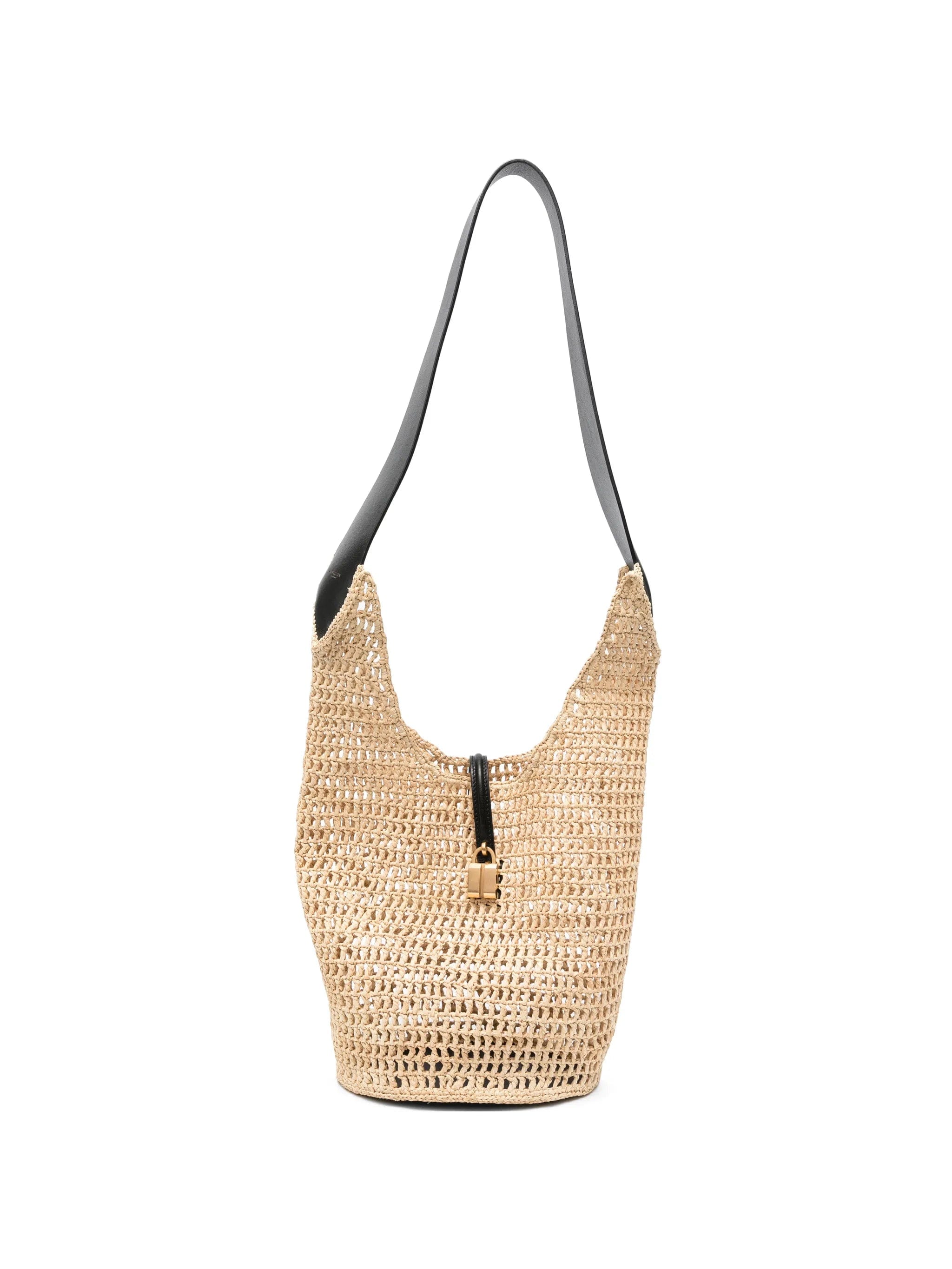 Demellier Siena raffia shoulder bag