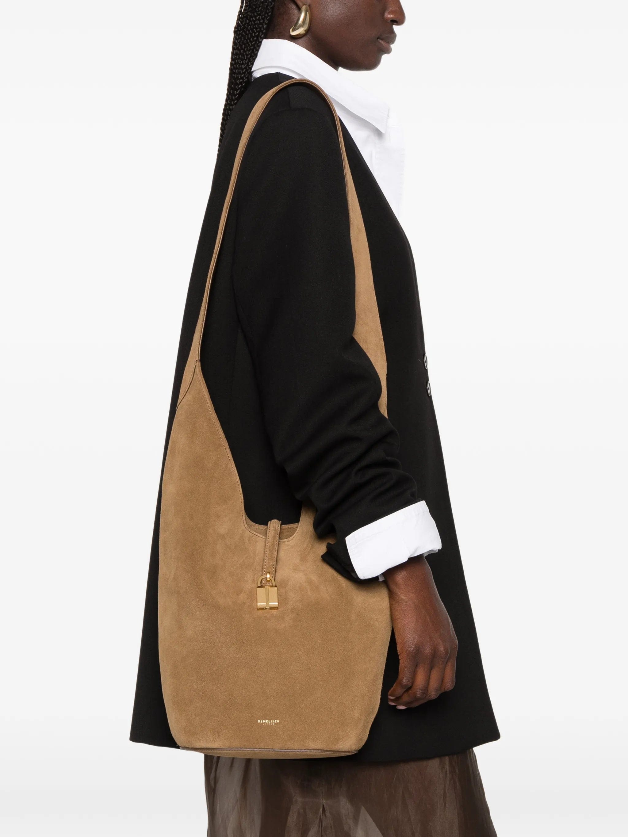 Demellier Siena suede shoulder bag