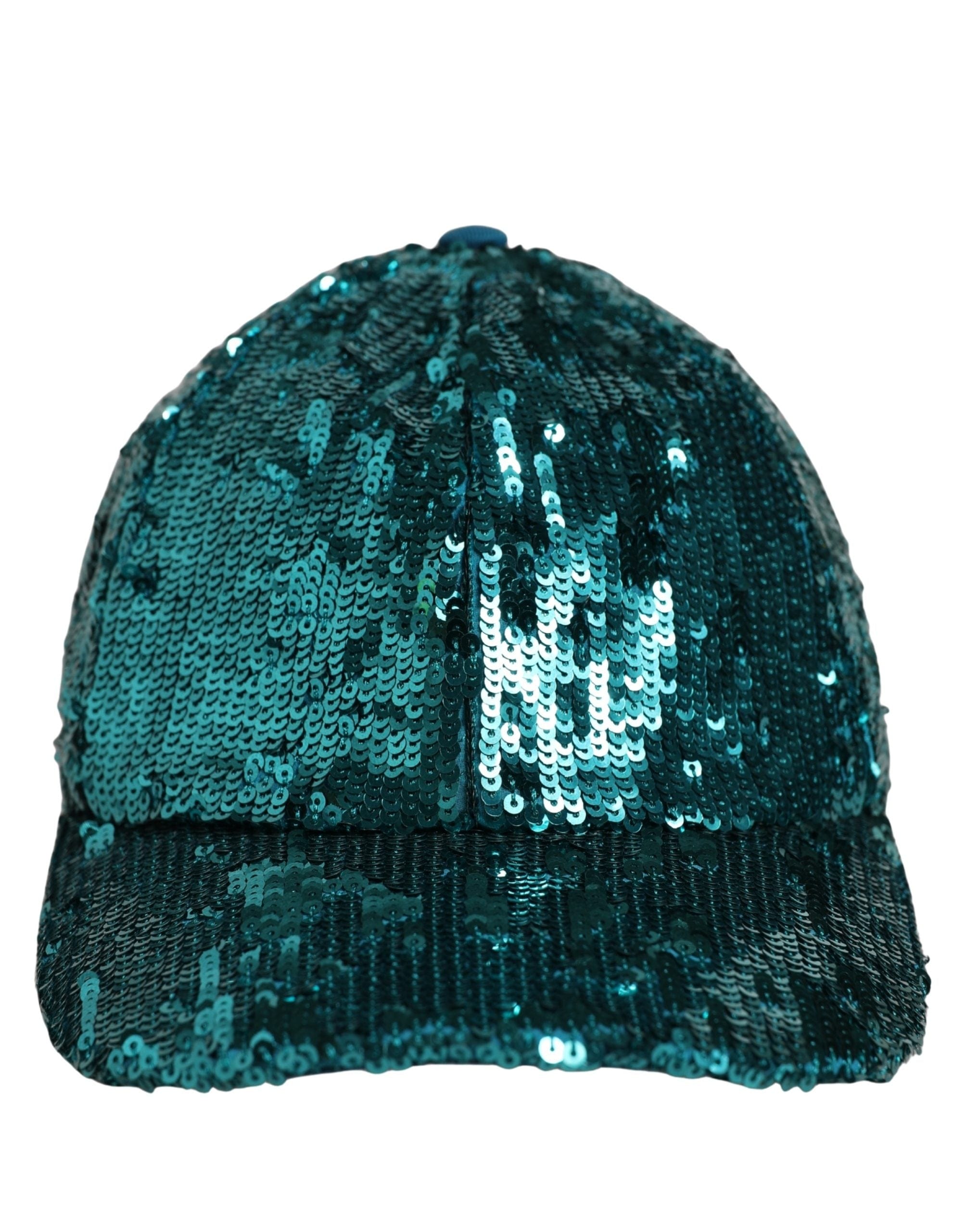 Dolce & Gabbana Men Green Cotton Sequin Baseball Cap 6 Panels Men's Hat
